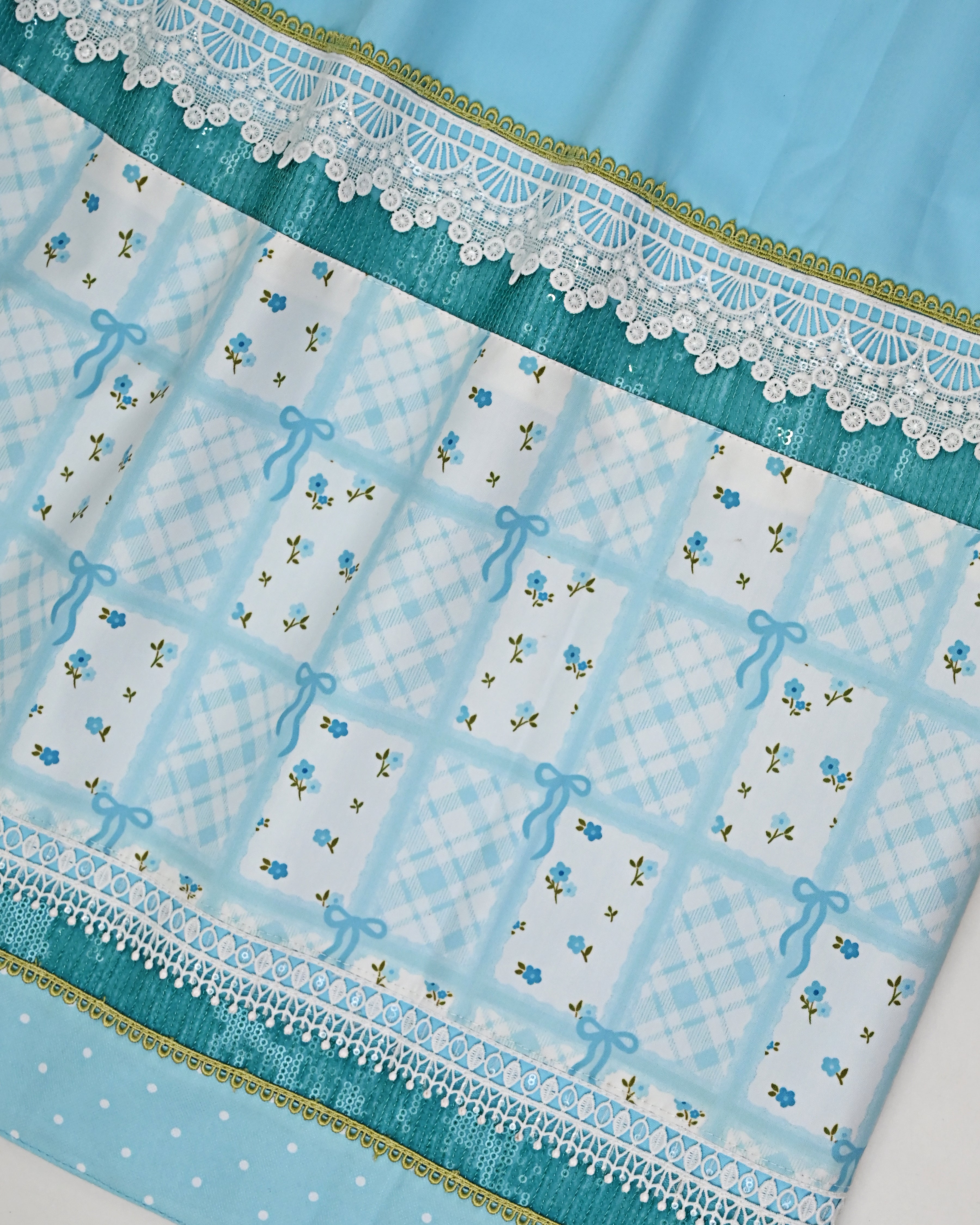 Sky Blue Rida With Smart Design Printed Panel & Smart Lacing