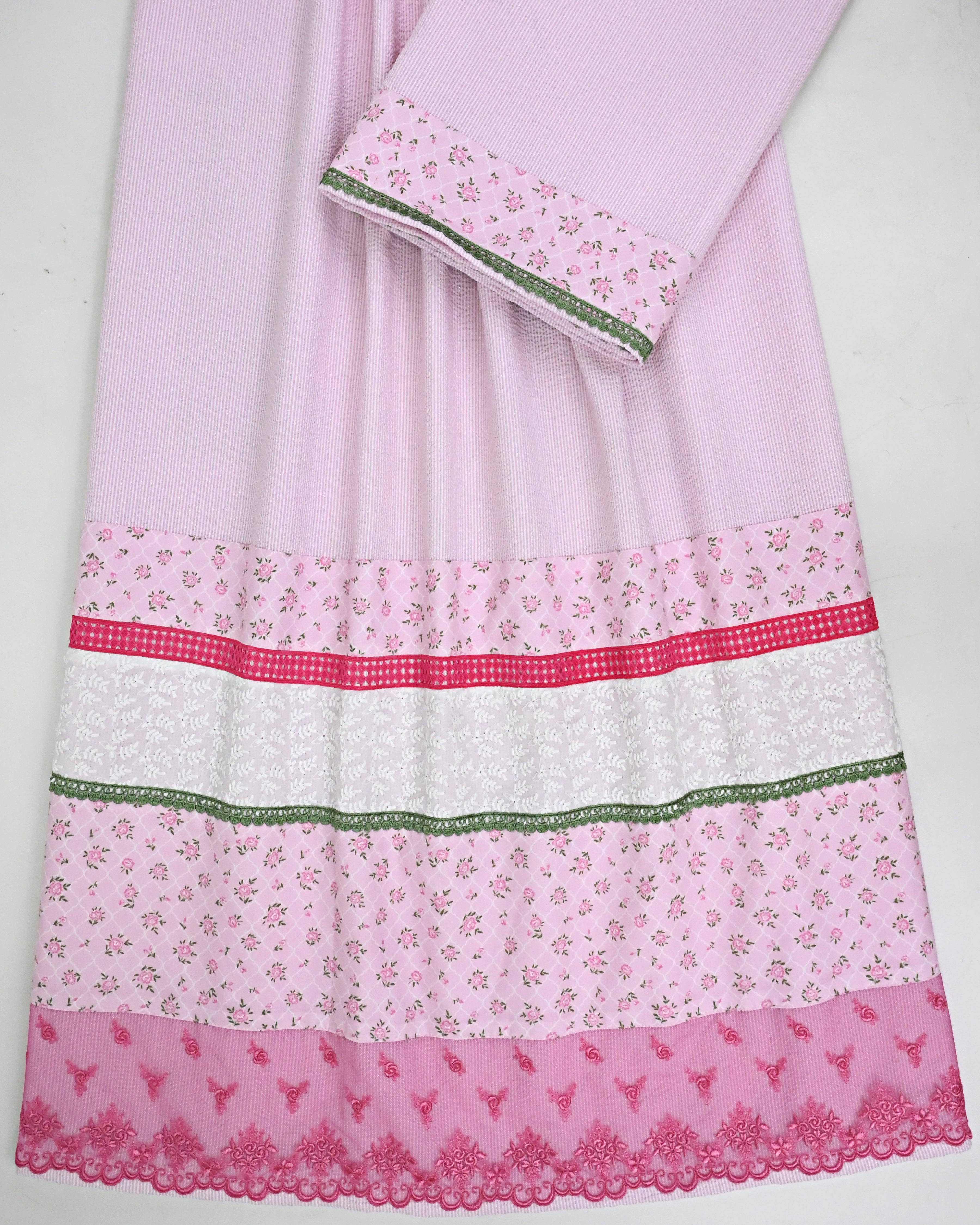 Light Pink Popcorn Rida With Smart Floral Panel & Smart Lacing