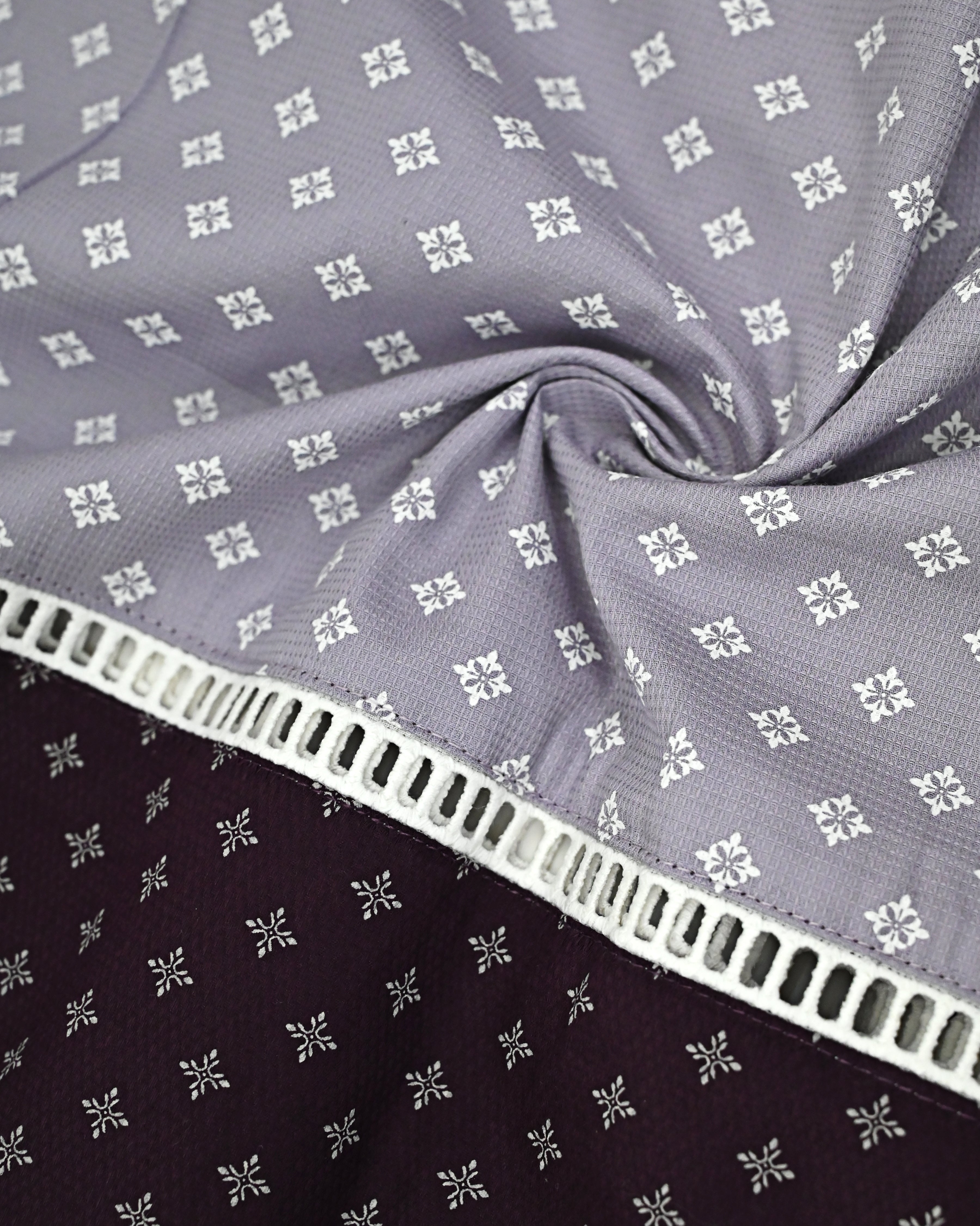Magenta & Lilac Base Rida With Smart Print,Smart Lace & Smart Pattern