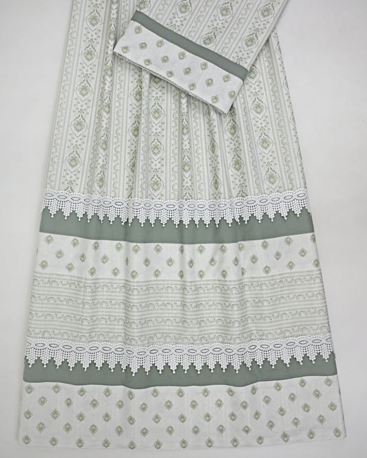 Smart Printed Rida With Smart Beautiful Printed Panel & Smart Lace