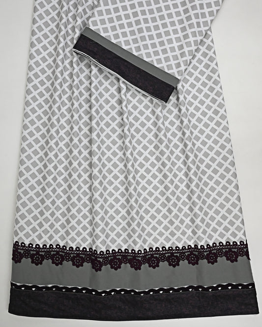 Light Grey & White Checks With Smart Panel & Smart Lacing