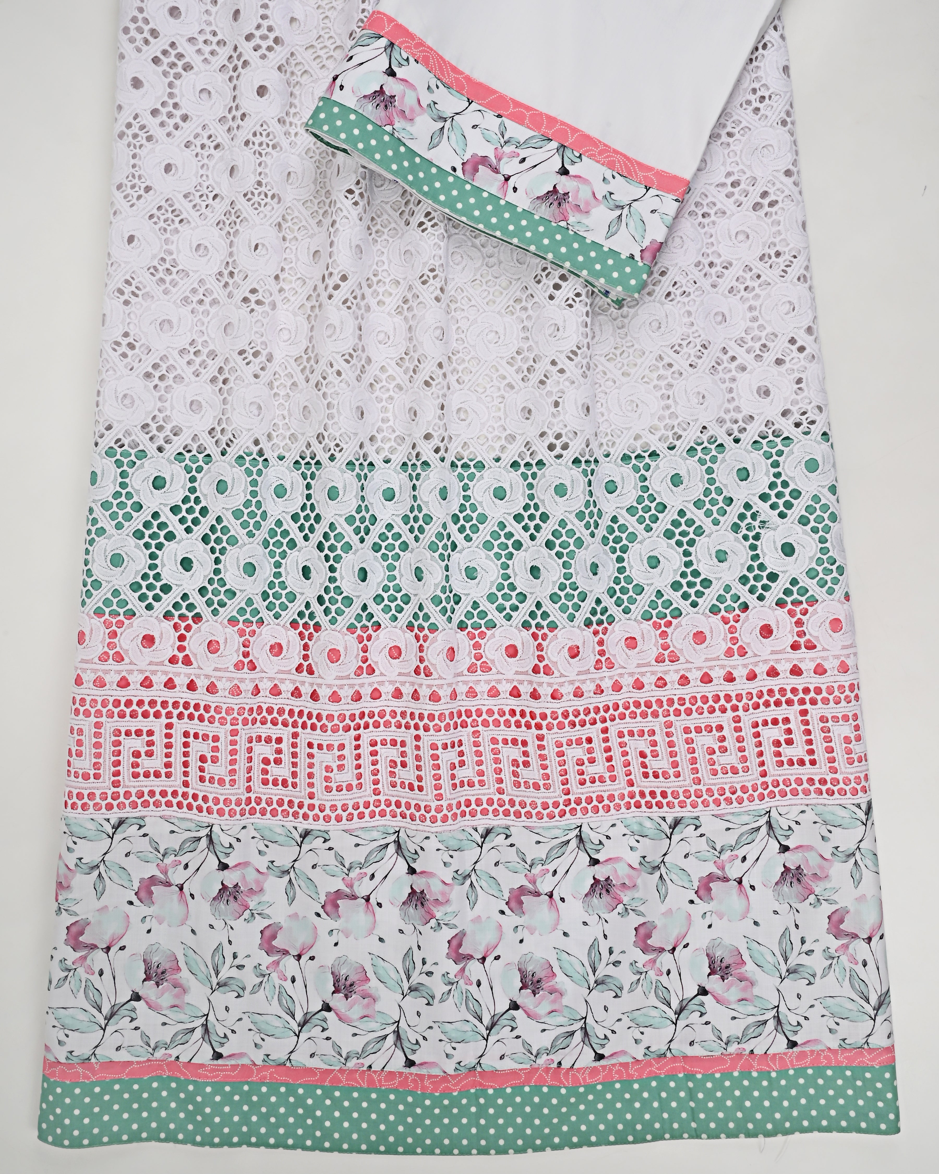 Smart & Beautiful Full Lacing Rida With Smart Floral Panel