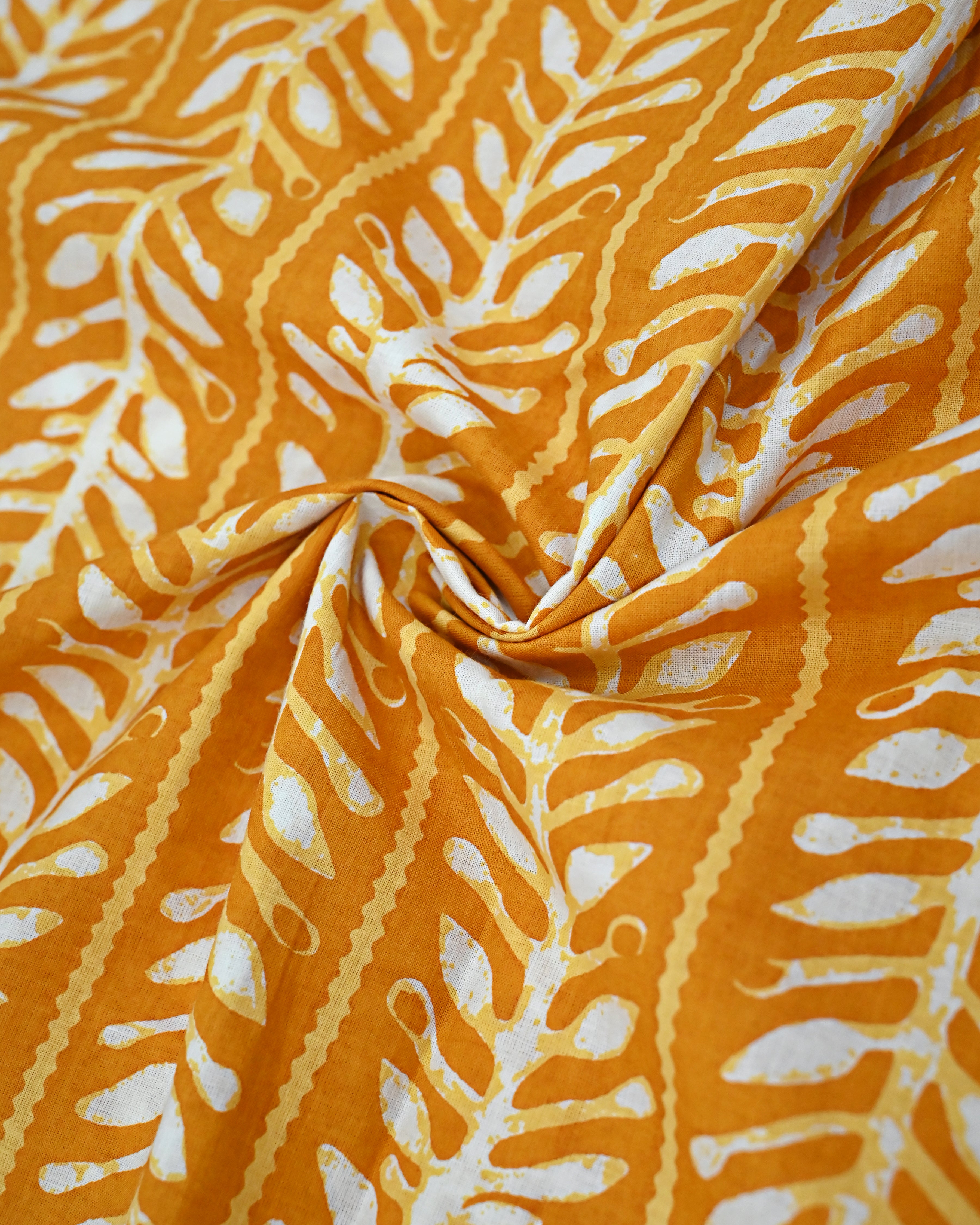 Mustard Yellow Batik Rida With Smart Batik Panel & Smart Lace-1650/-