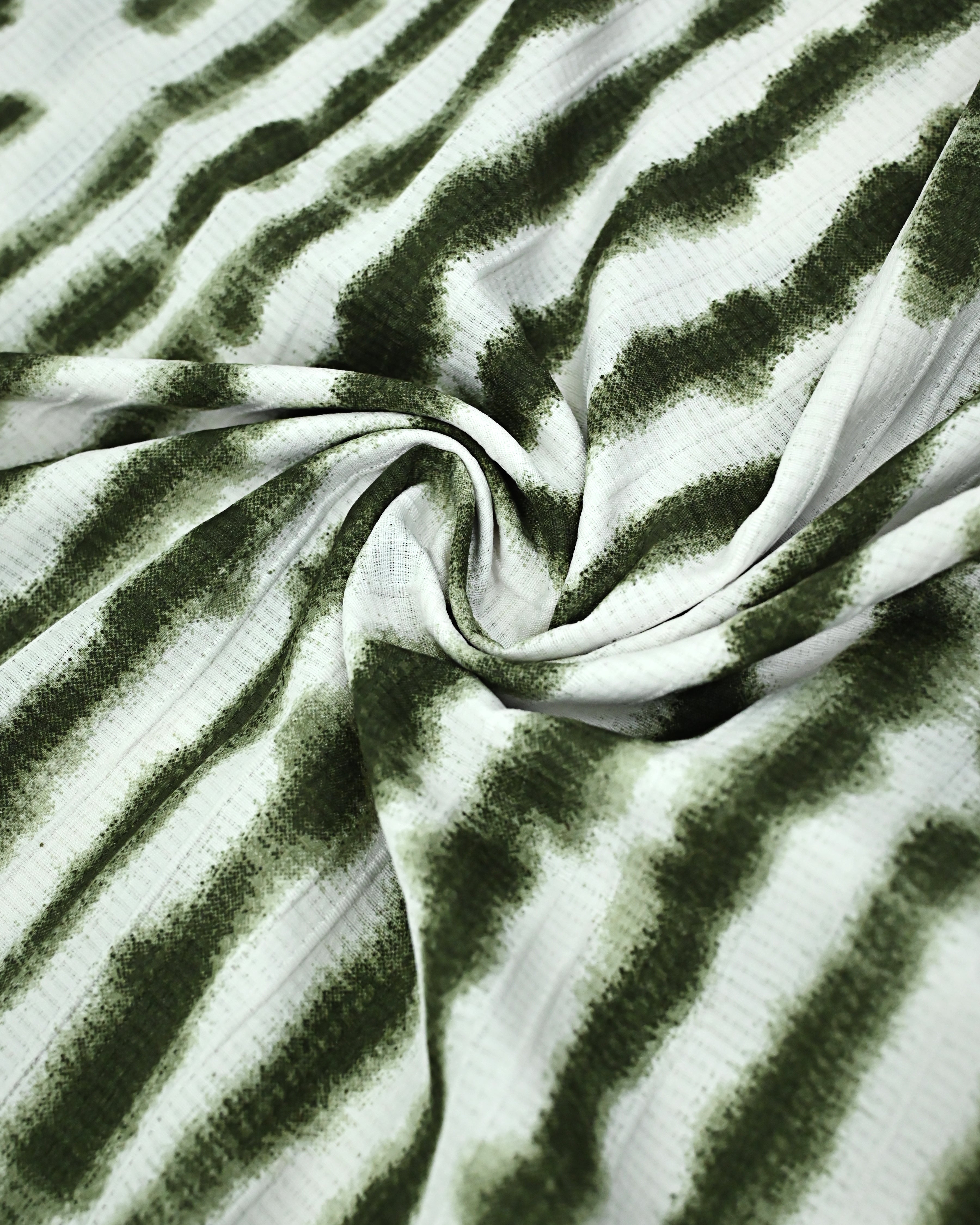 Olive Green White Stripes Rida With Smart Dark Smart Panel & Smart Lace