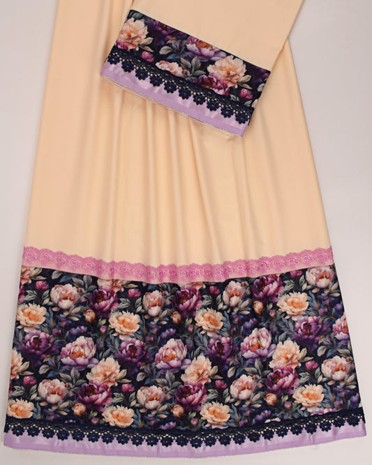Cream rida with smart lacing and panneling