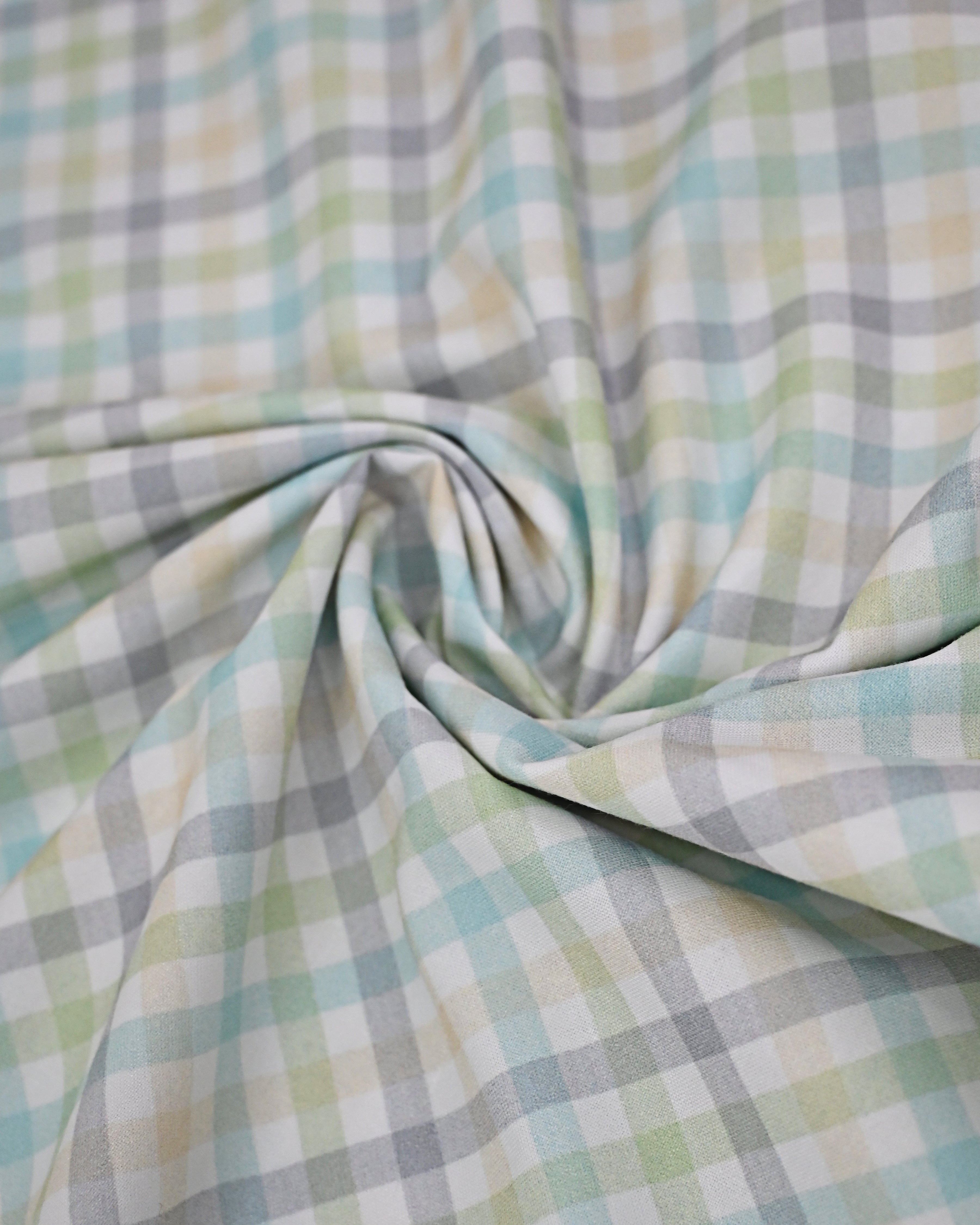 Multi Color Checks Rida With Smart Lace Panel & Plain White Pardi