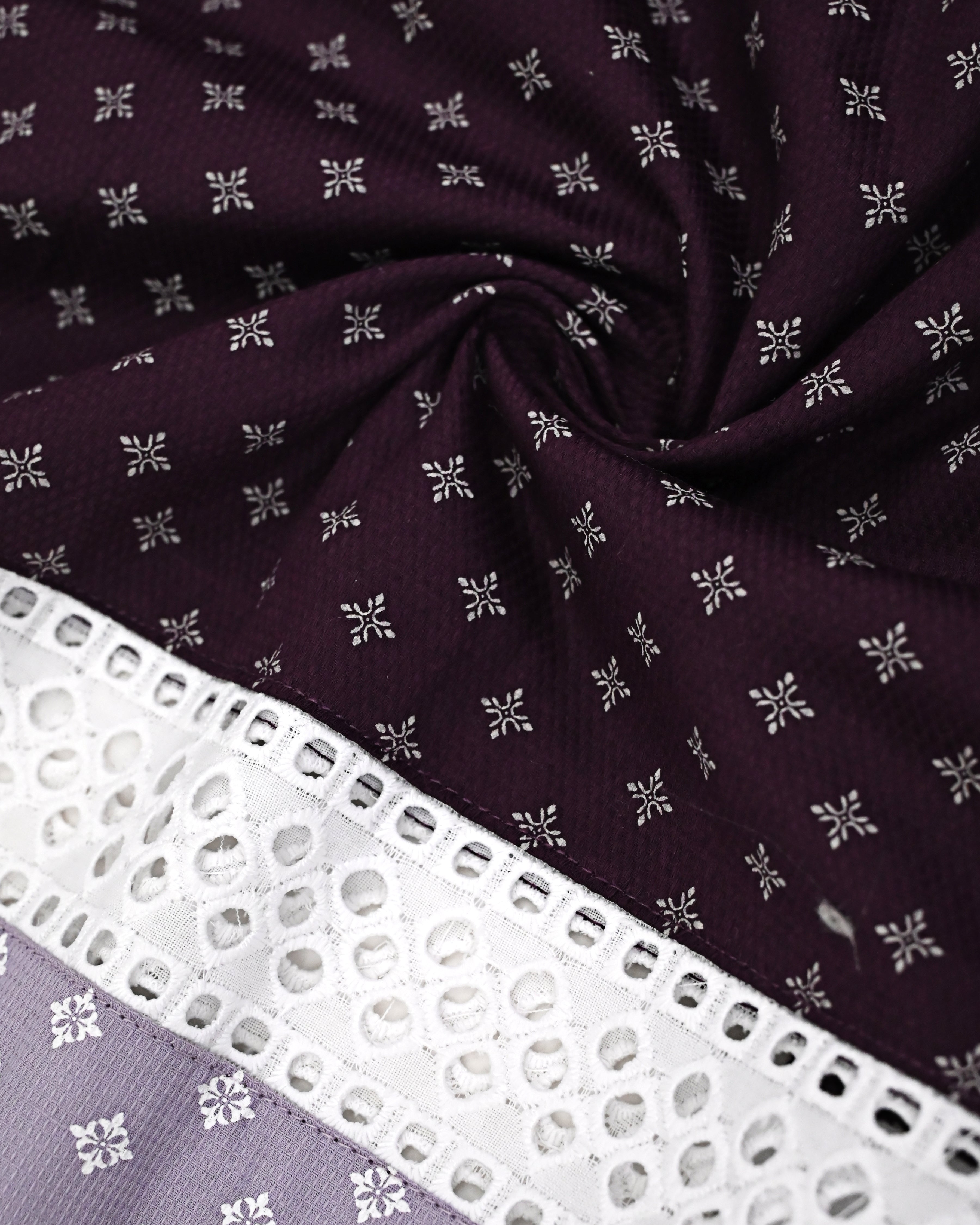Magenta & Grey Printed Rida With Smart Pattern & Smart Lacing