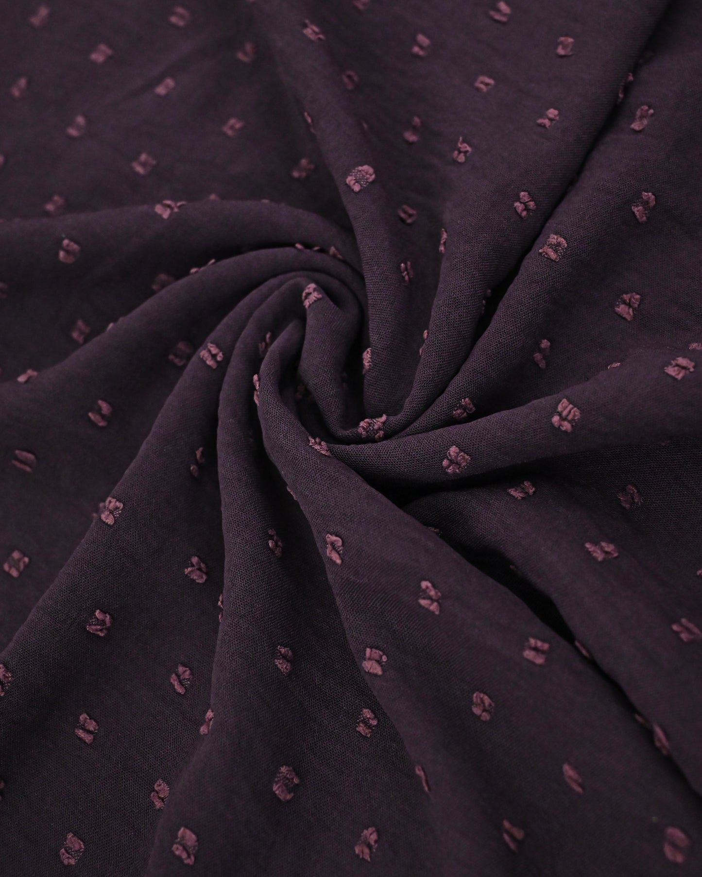 Dark Plum Rida With Smart Dark Abaya Panel & Floral Golden Lacing