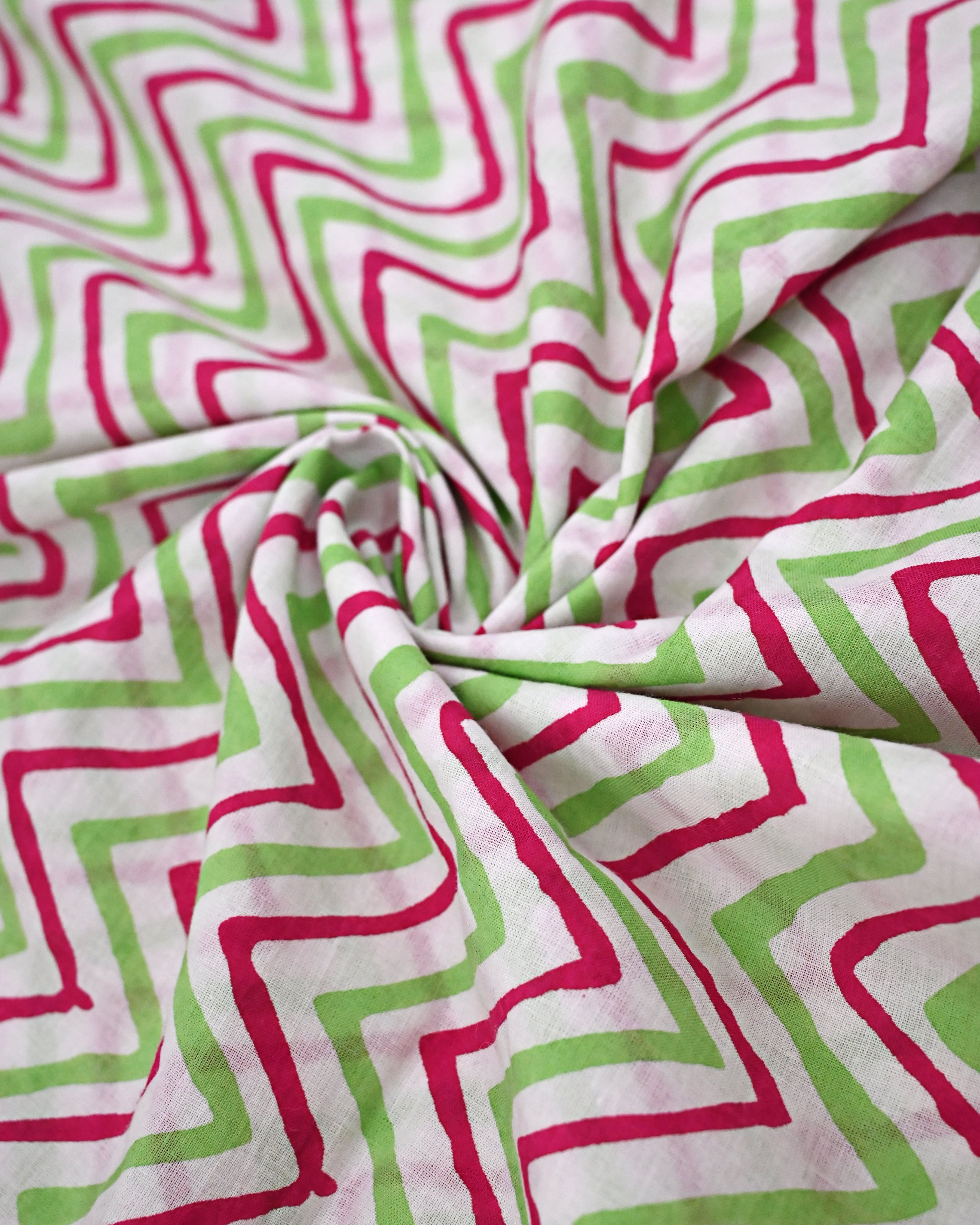 Multi Color Chevron Batik Rida With Chevron Batik Panel & Smart Lace