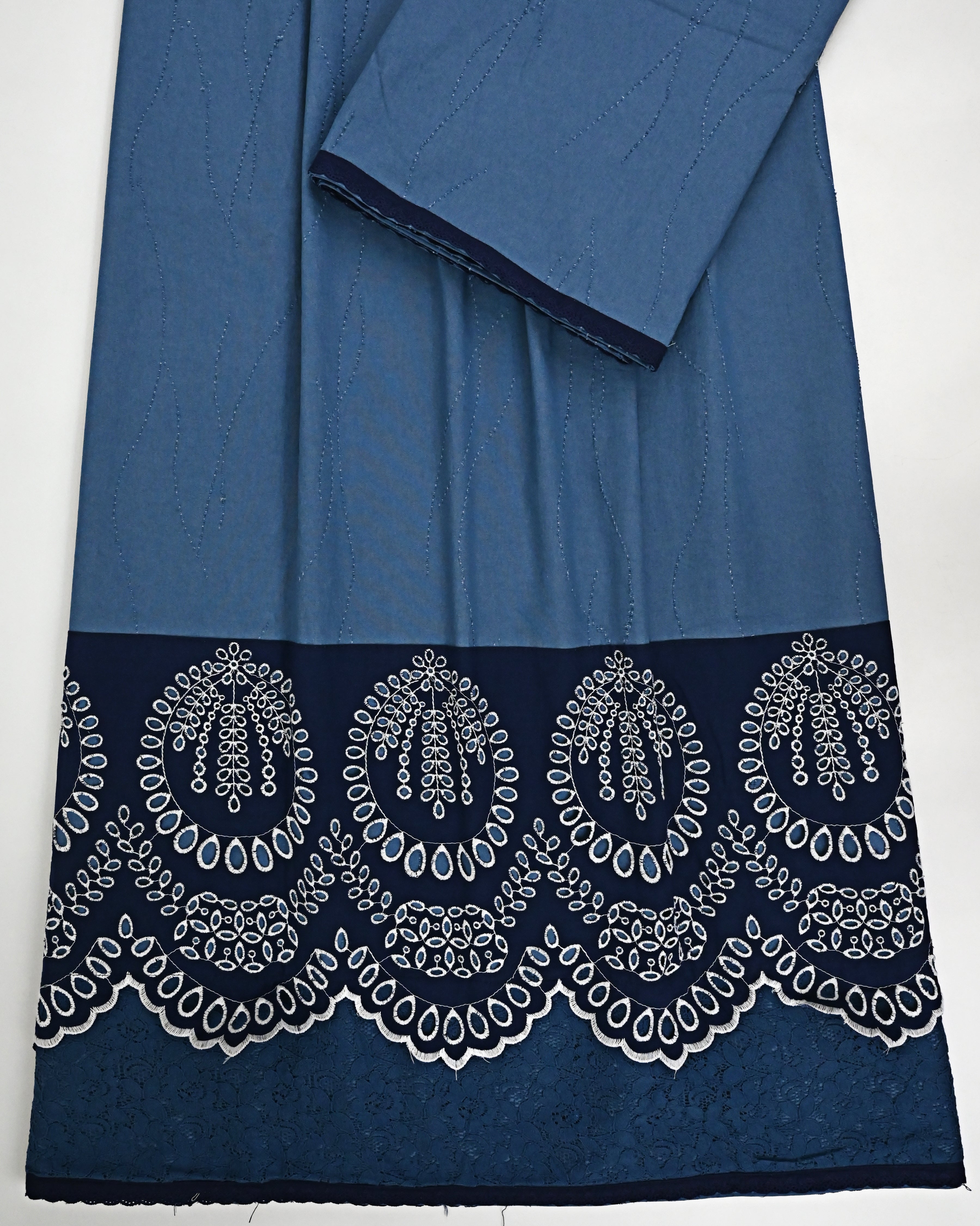 Airforce Blue Rida With Smart Dark Lace & Smart Dark Panel