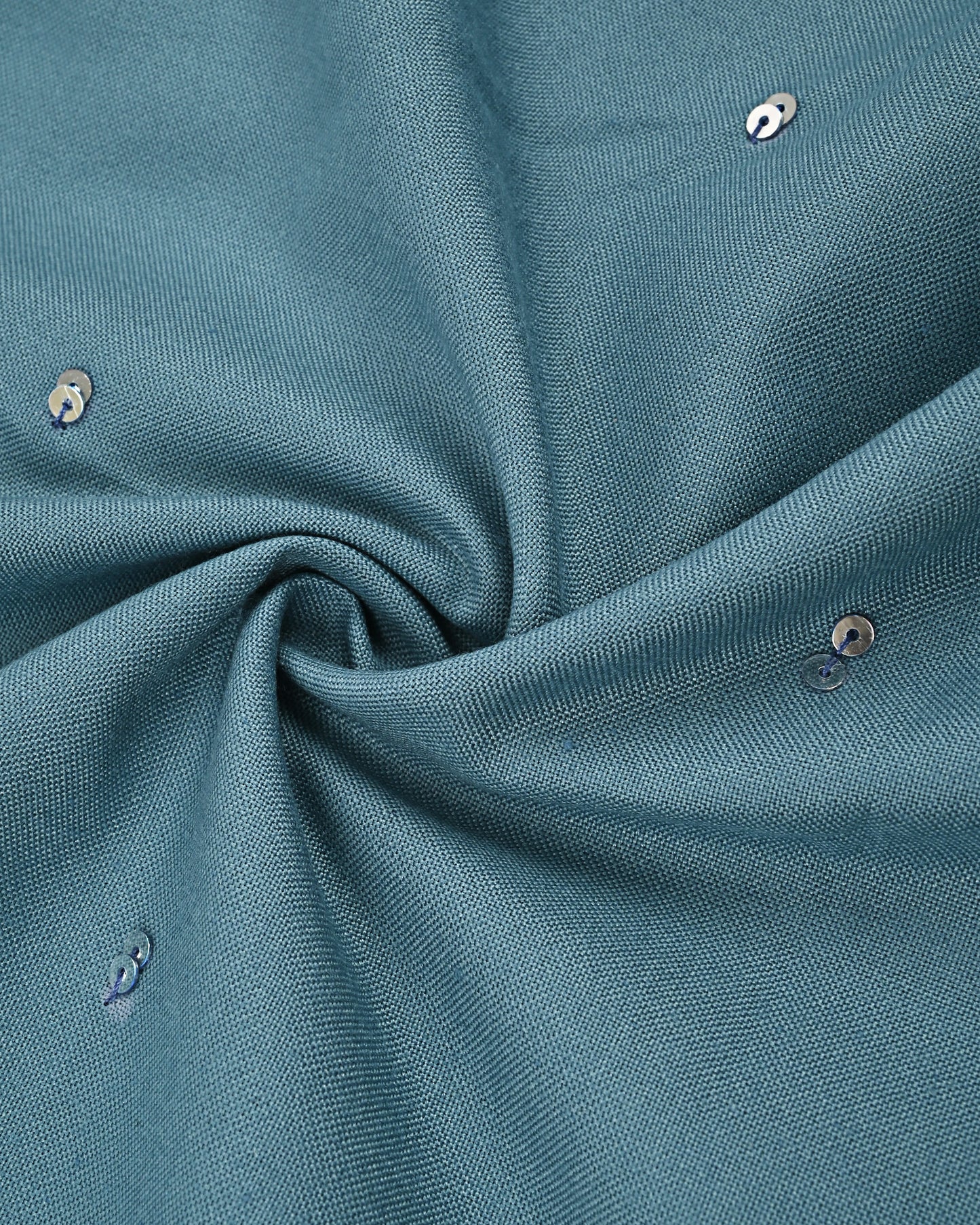 Dusty Teal Blue Rida With Smart Lace & Smart Floral TouchUp