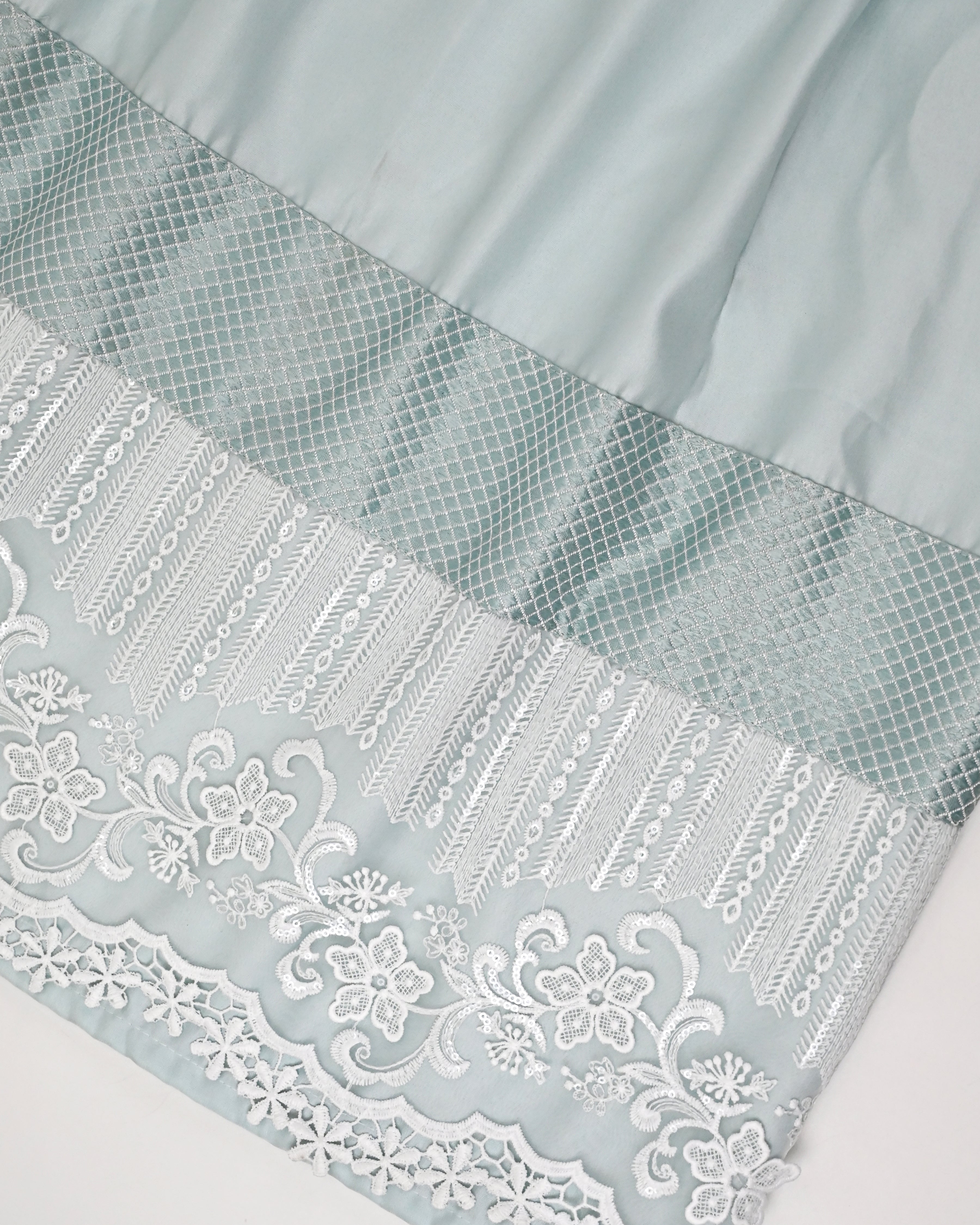 Icy Teal Rida With Smart Floral Lacing & Smart Design Panel