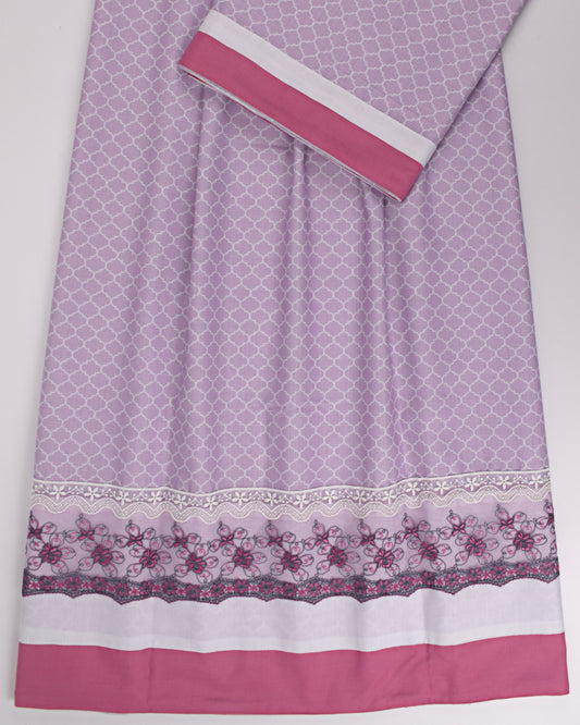 Lilac Rida With Smart Lace & Panel