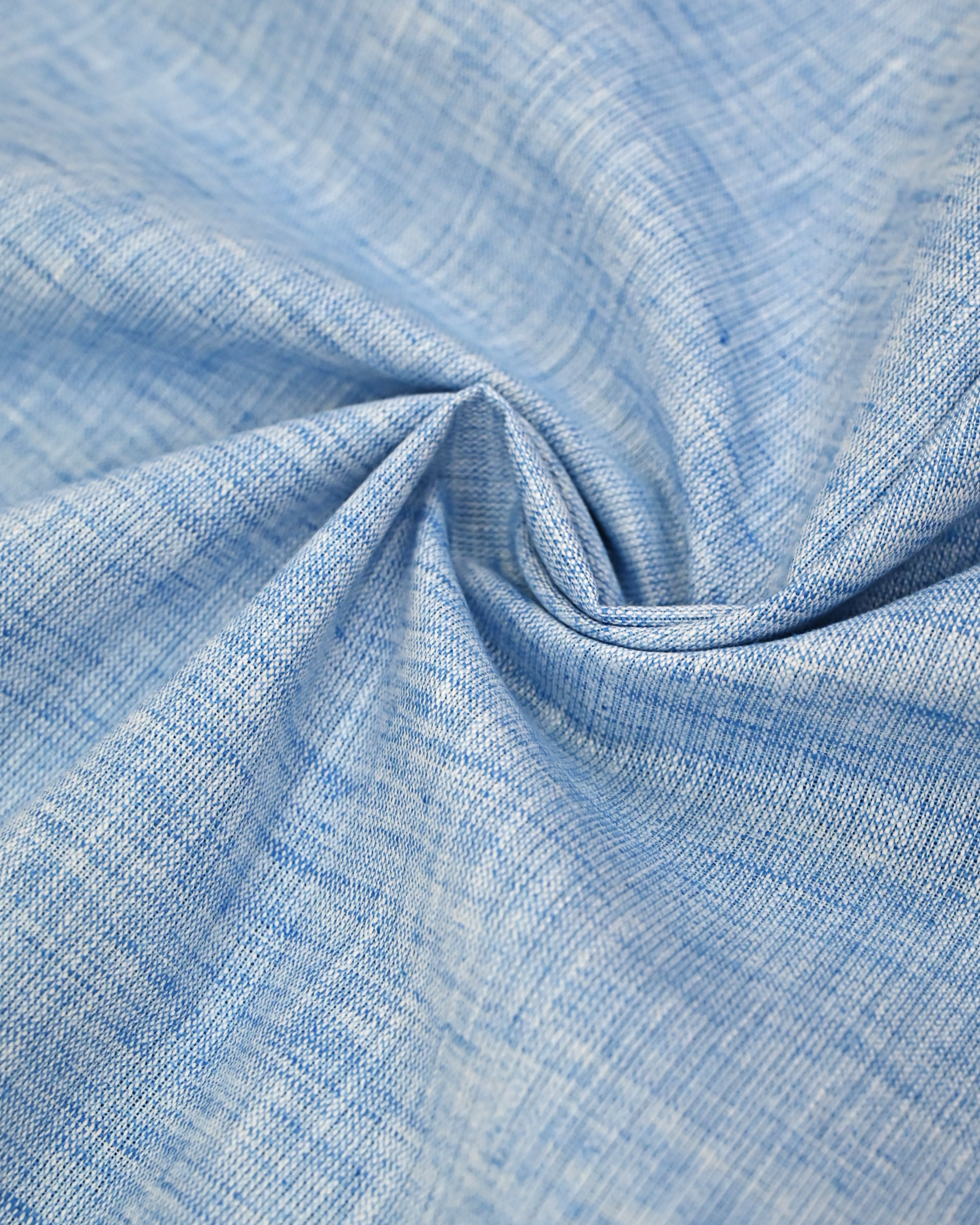 Chambray Blue Rida With Dark Blue Chevron Panel & Smart White Lace