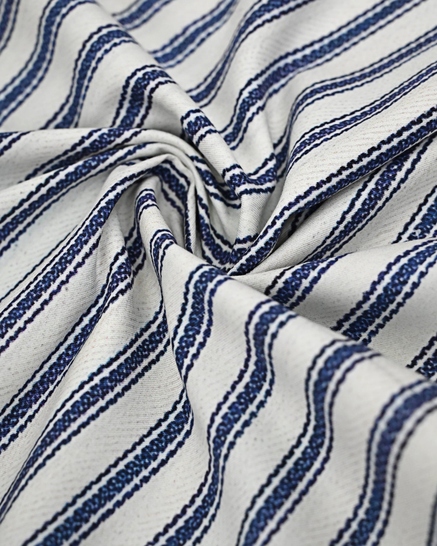 White Base Navy Blue Lining Rida With Smart Navy Hakoba Panel & Smart Lace