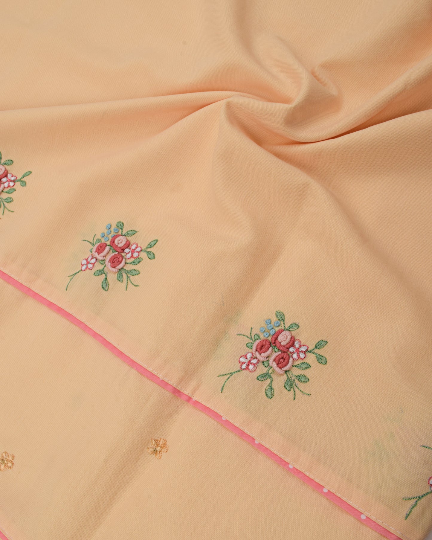 Mango Yellow Rida With Smart Lace & Floral Work