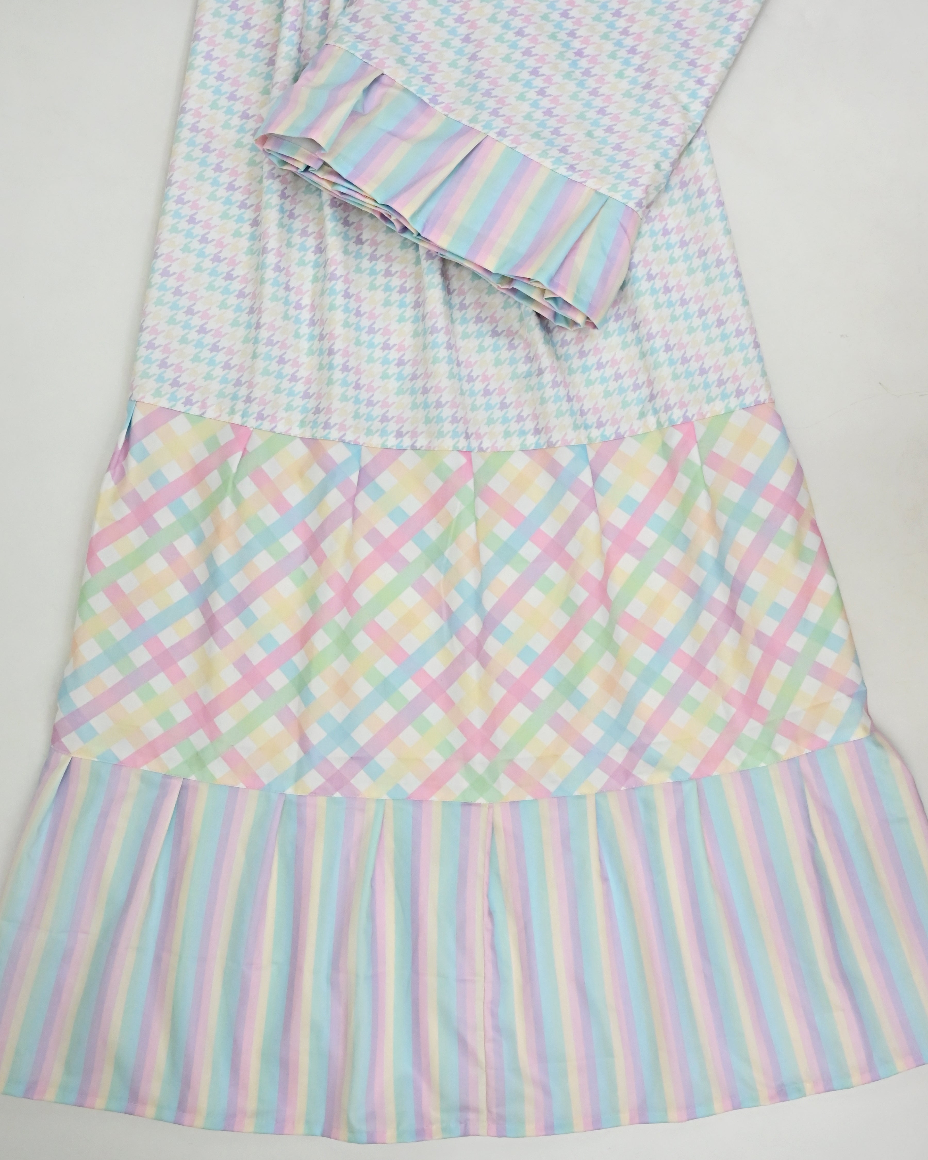 Multi Color Checks Different Pattern & Skirt Style Rida