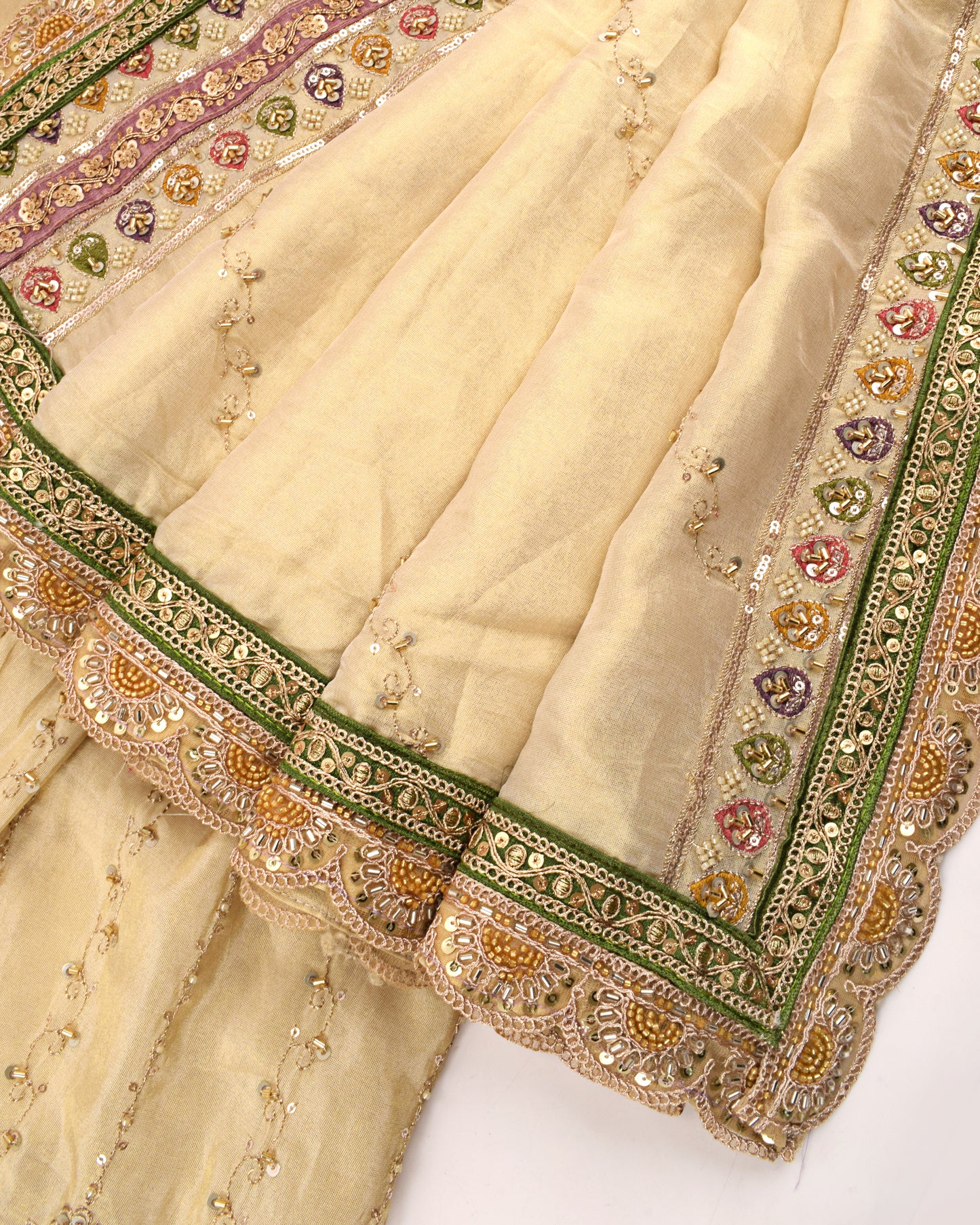 Golden RCJ With Heavy Golden Work & Beautiful Matching Duppatta