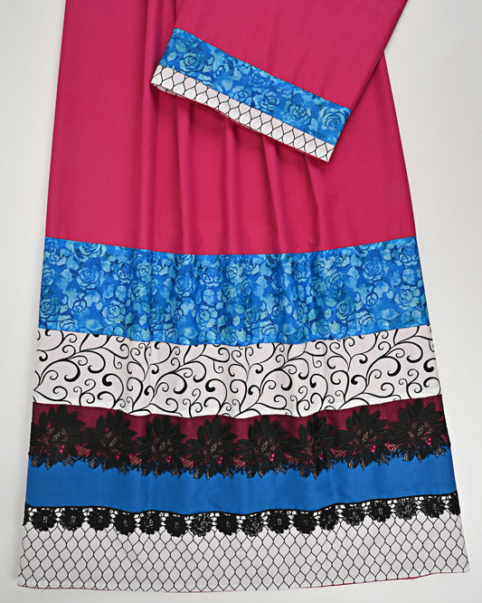 Hot Pink Rida With Smart Panelling & Dark Lacing
