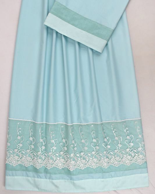 Light Blue Rida With Smart Sequence Lace