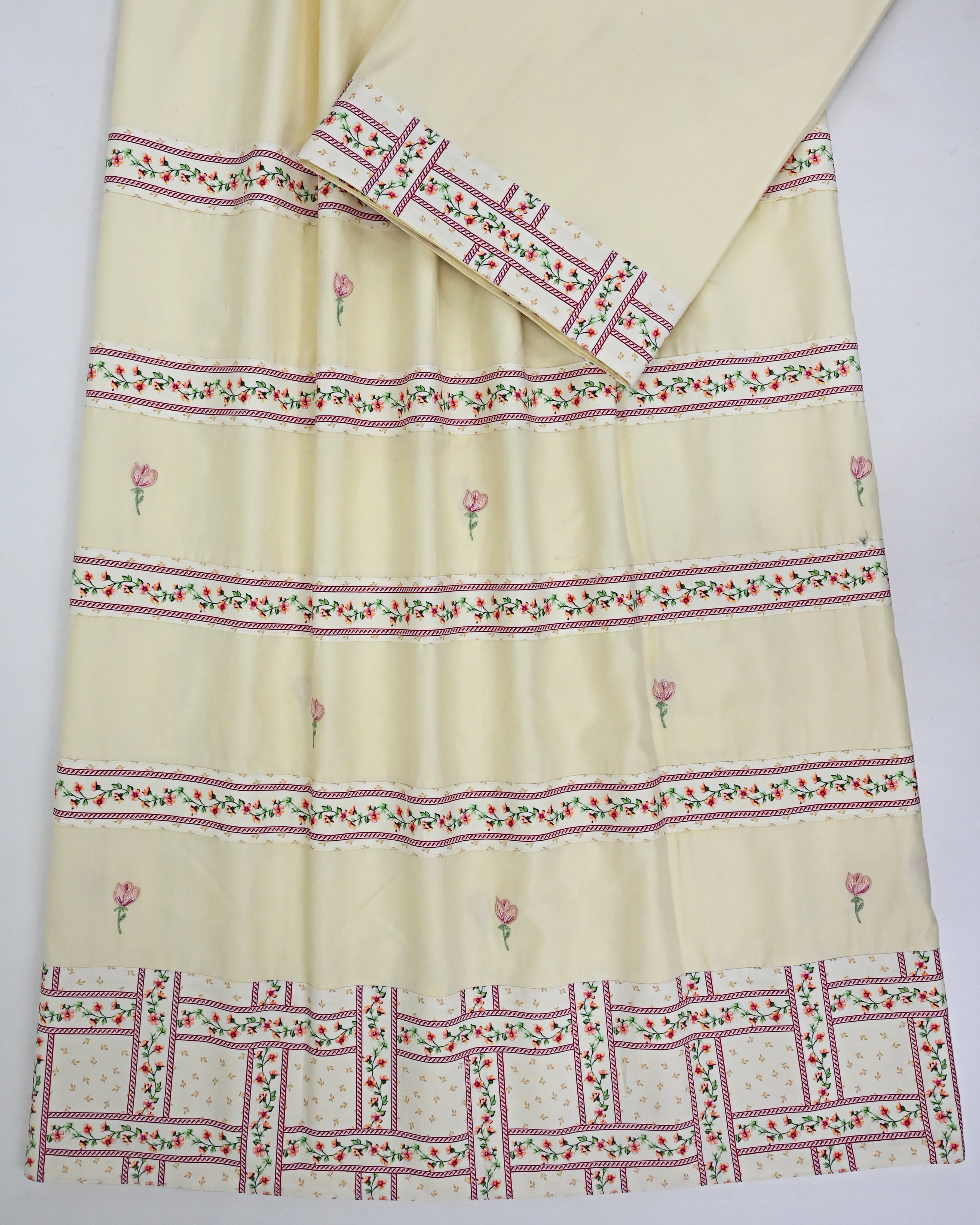Lemon Yellow Rida With Smart Printed Pattern & All Over Floral Booties-2400/-
