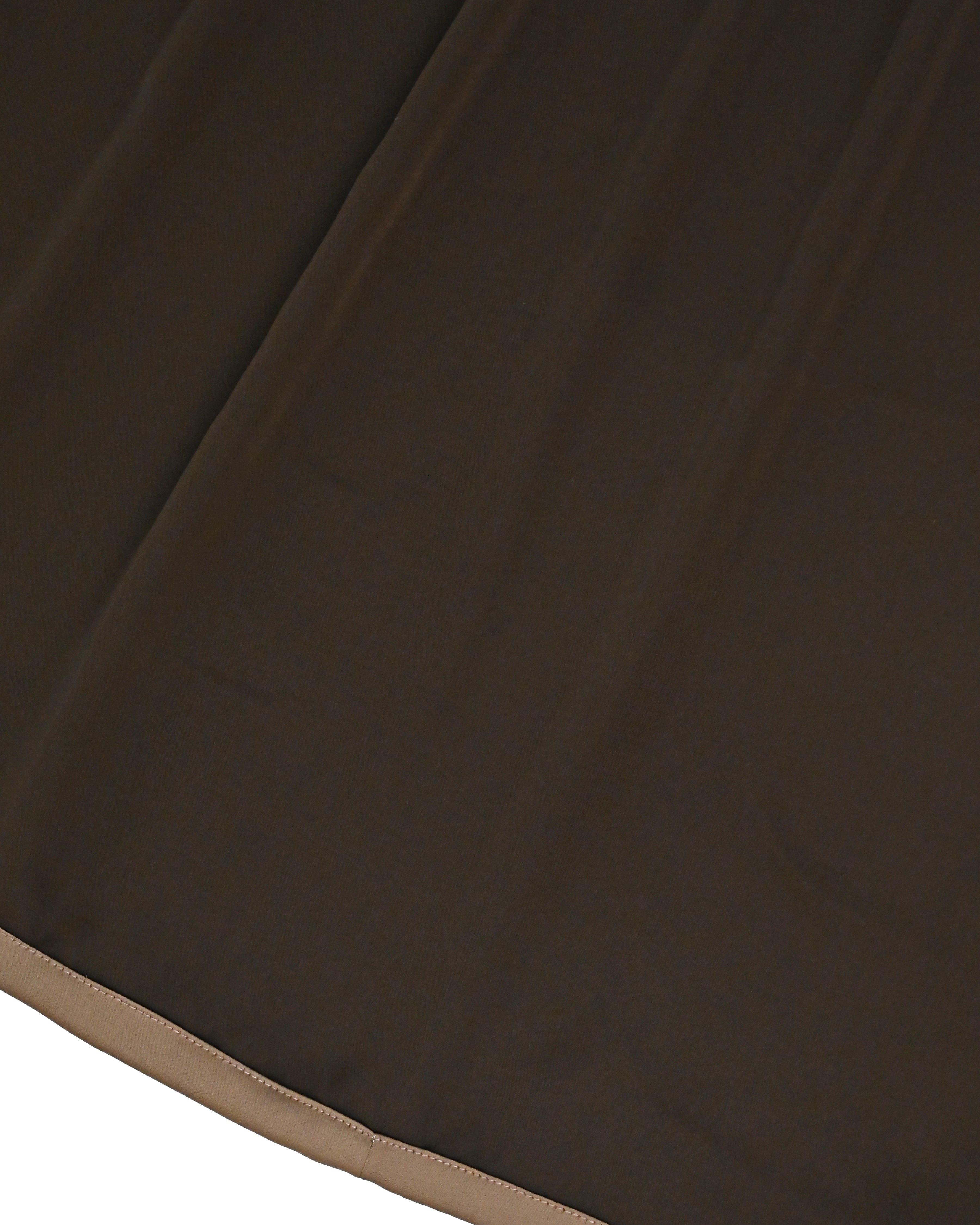 Coffee Brown Abaya Ohbat Rida With Smart Light Brown Panel