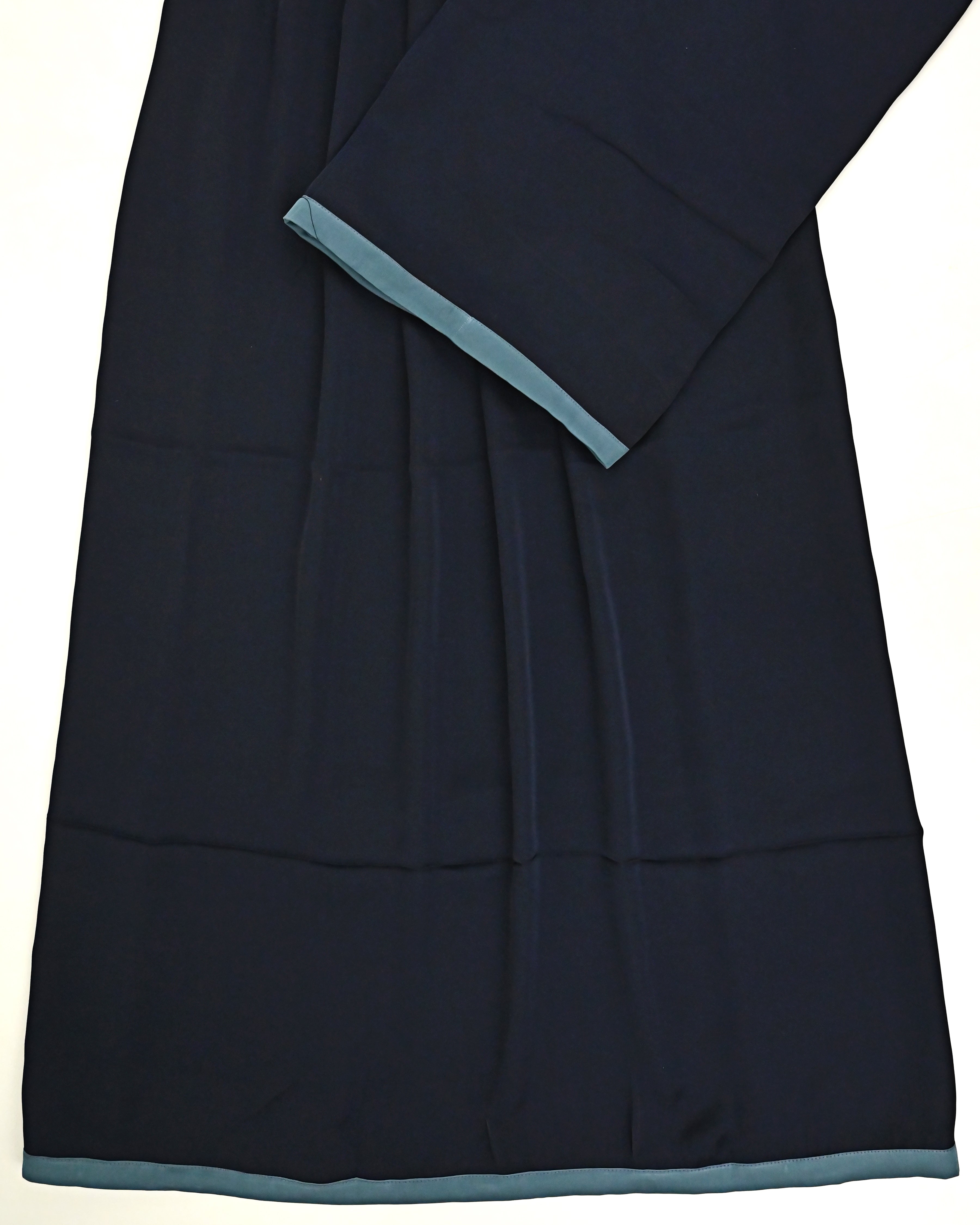 Classic Navy Blue Abaya Ohbat Rida With Smart Blue Patti