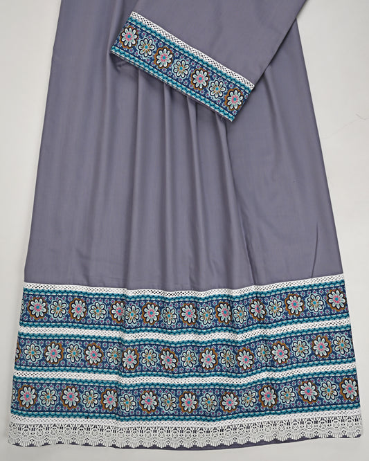Stone Rida With Smart Floral Lace & Panel