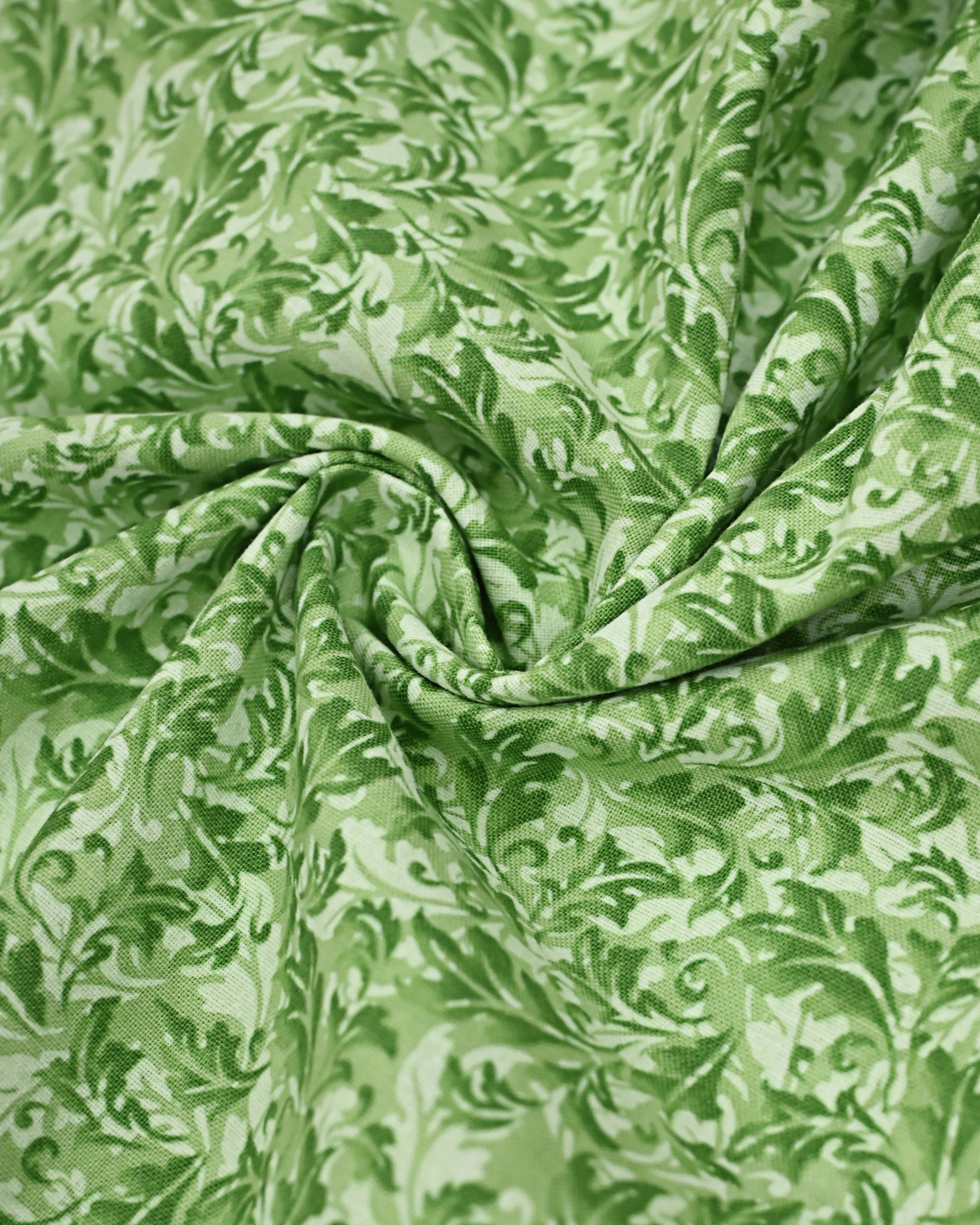 Apple Green Printed Rida With Smart Dots Plain Panel & Smart Lace