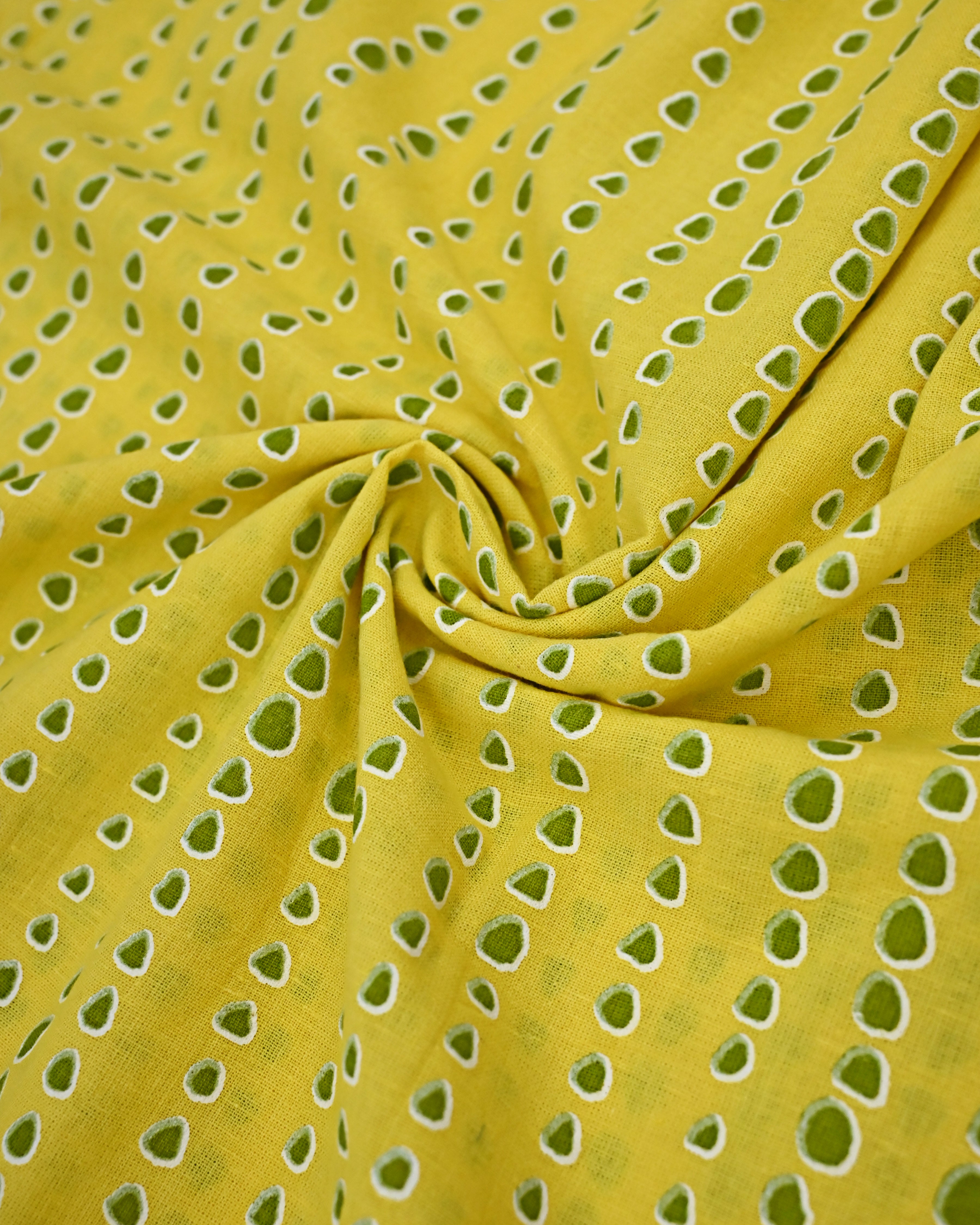 Mustard Yellow Batik Rida With Smart Checks Panel & Smart Lace