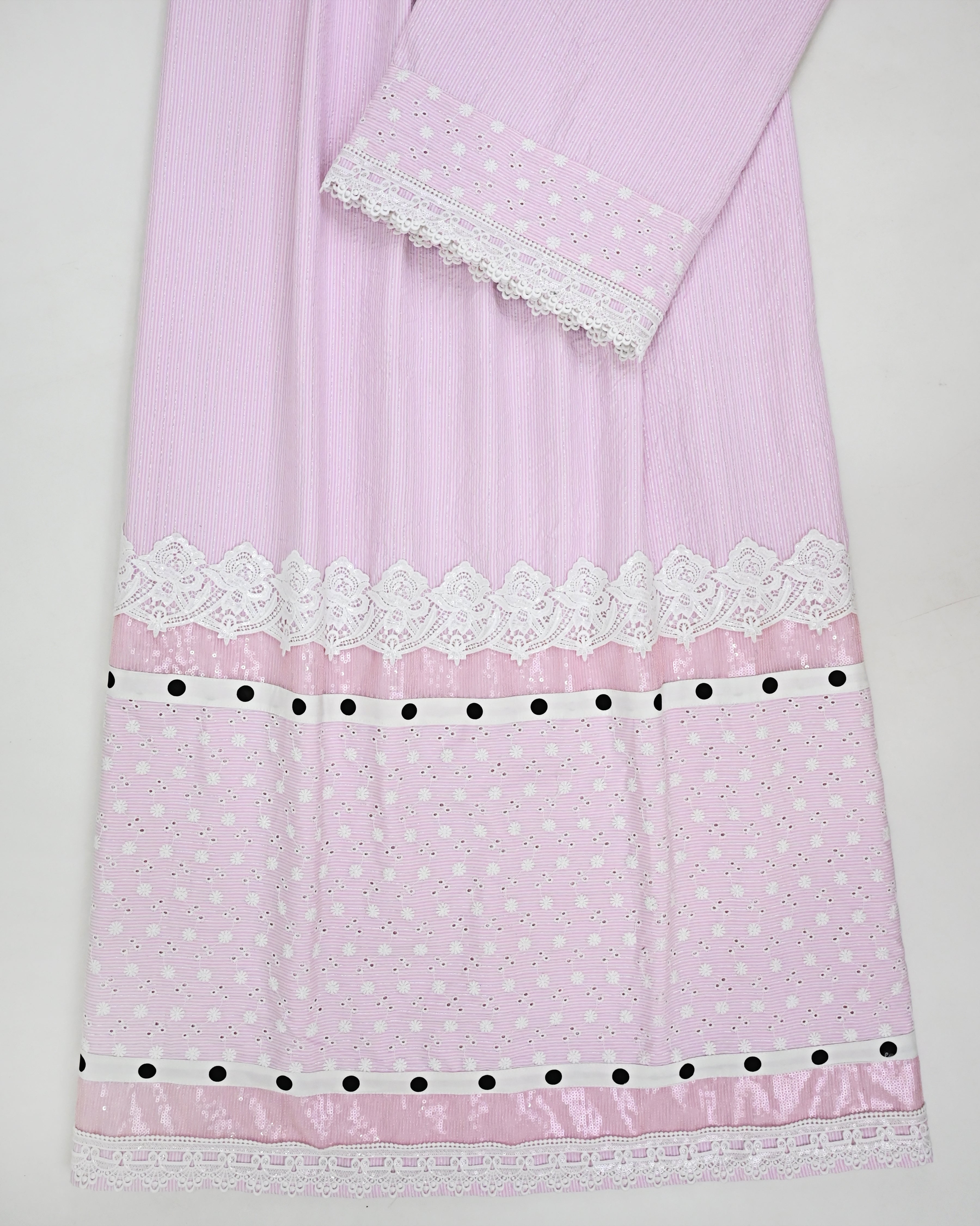 White Baby Pink Popcorn Rida With Smart Hakoba Panel & Smart Lacing-2800/-