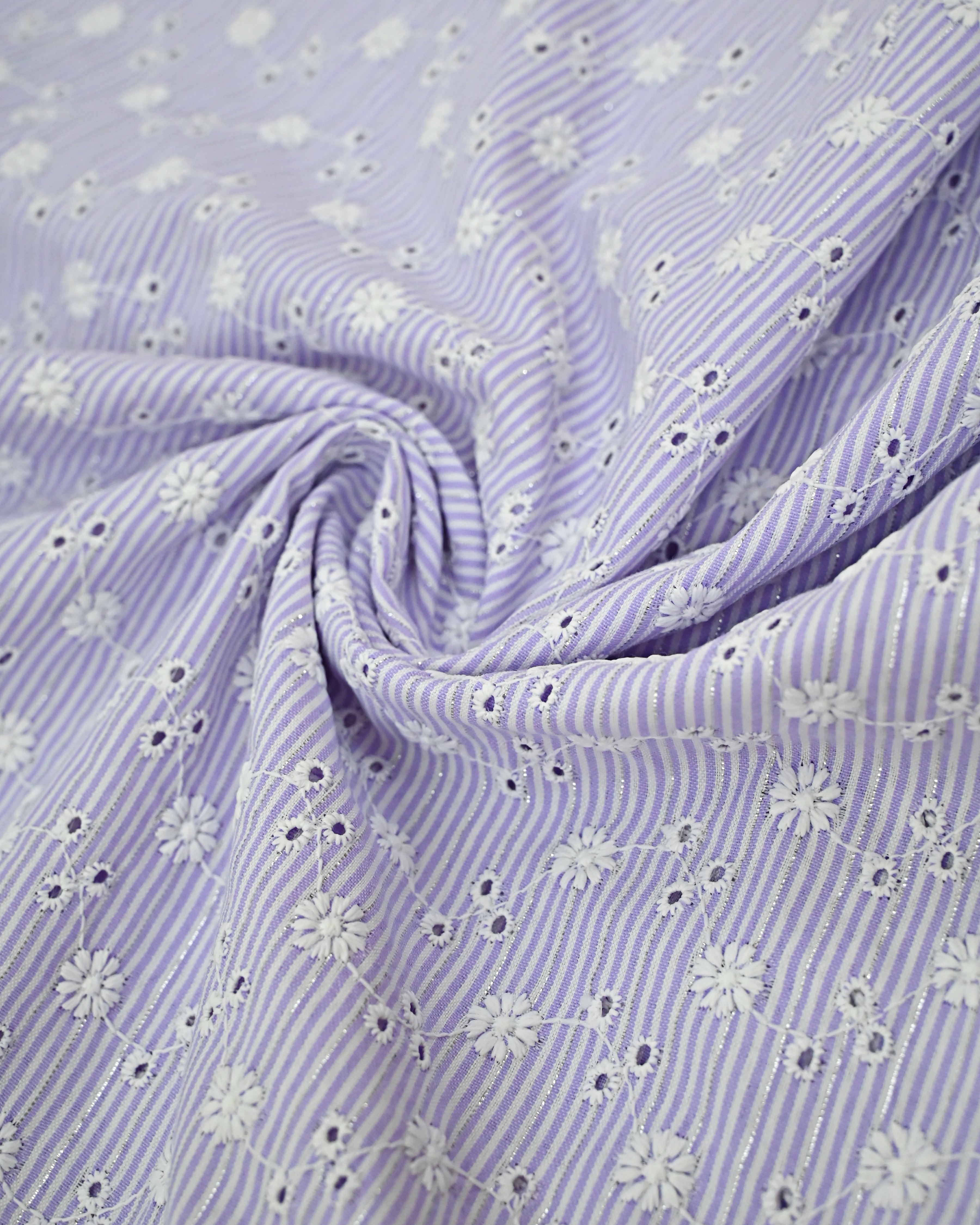 Lavender Hakoba Rida With Smart Sequence Lace Panel & Smart Pattern Rida-3700/-