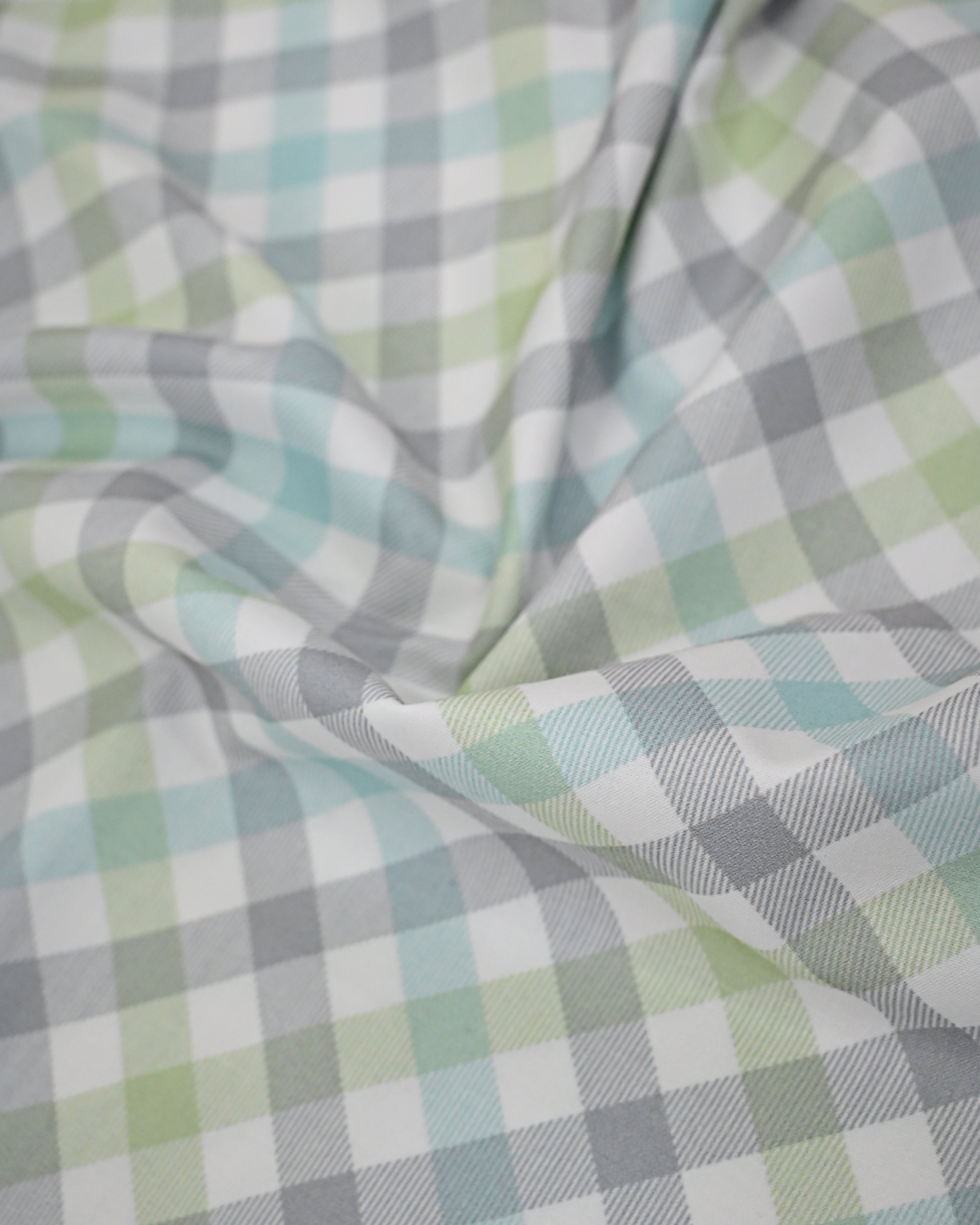 Multi Color Checks Rida With Smart Panel & Smart Plain Grey Pardi