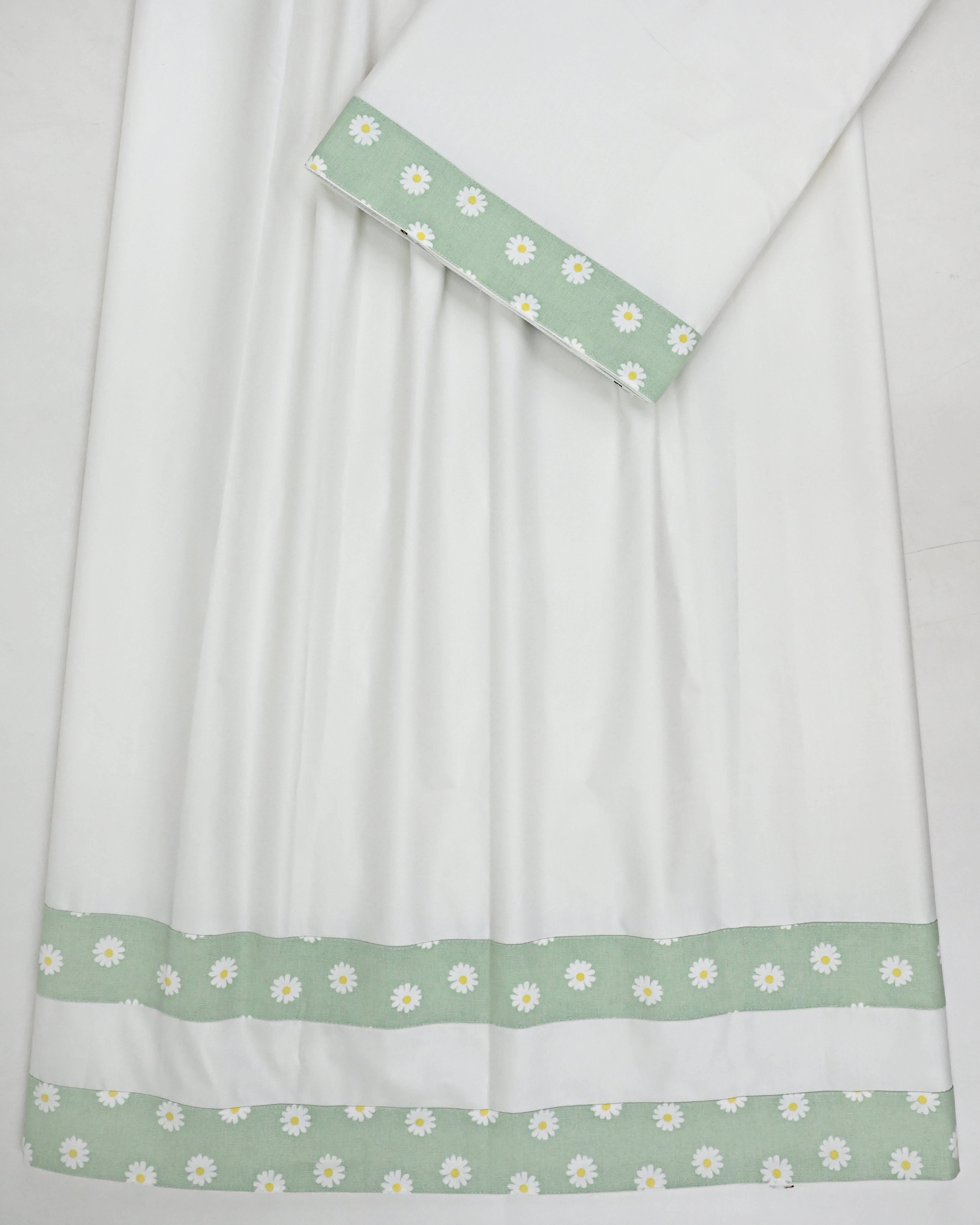 Off White Ohbat Rida With Smart Double Patti Panel