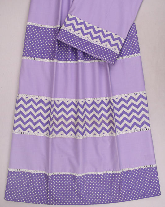Purple Rida With Smart Panel & Lace