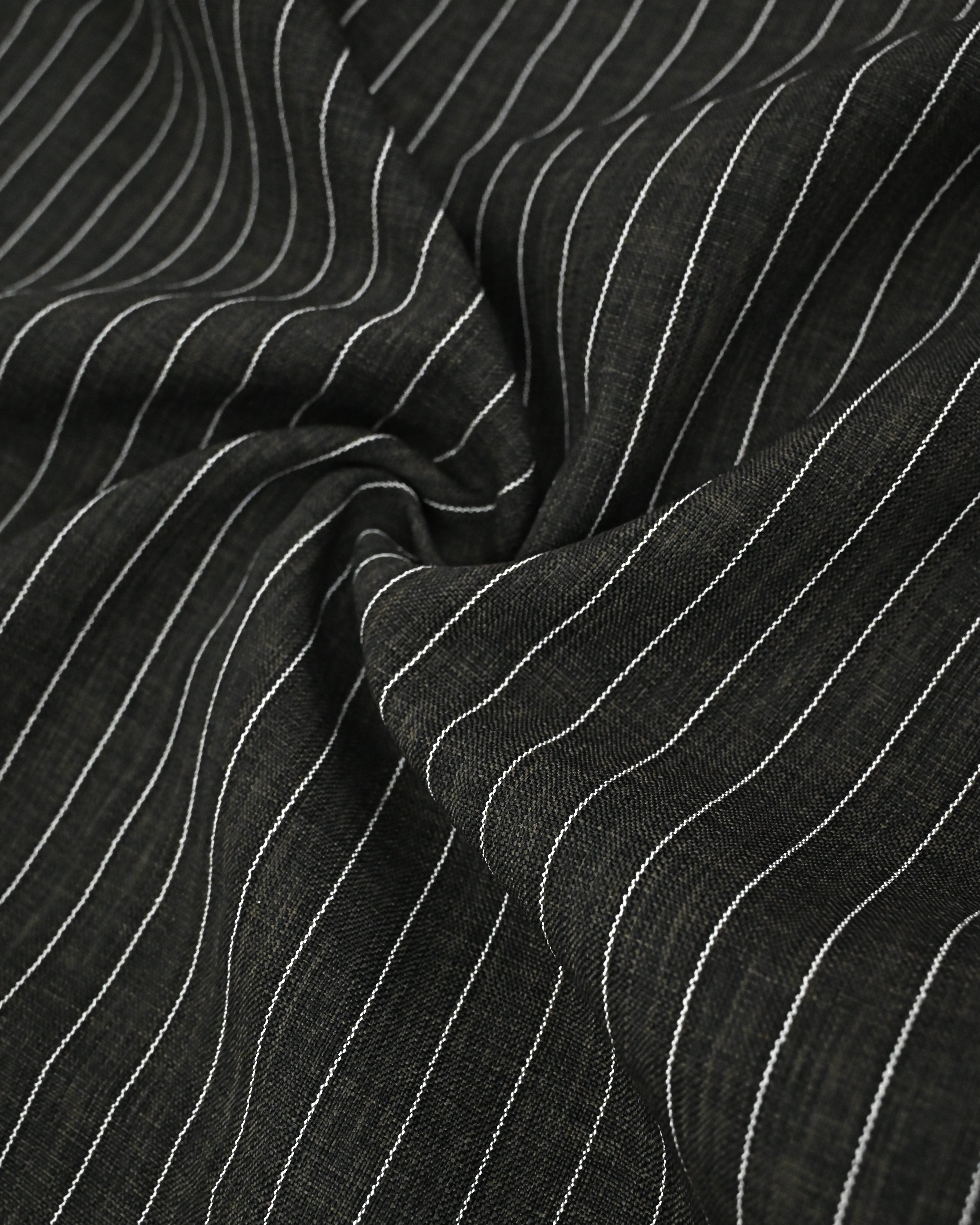Piano Black Stripes Ohbat Rida With Beige Lining Single Patti