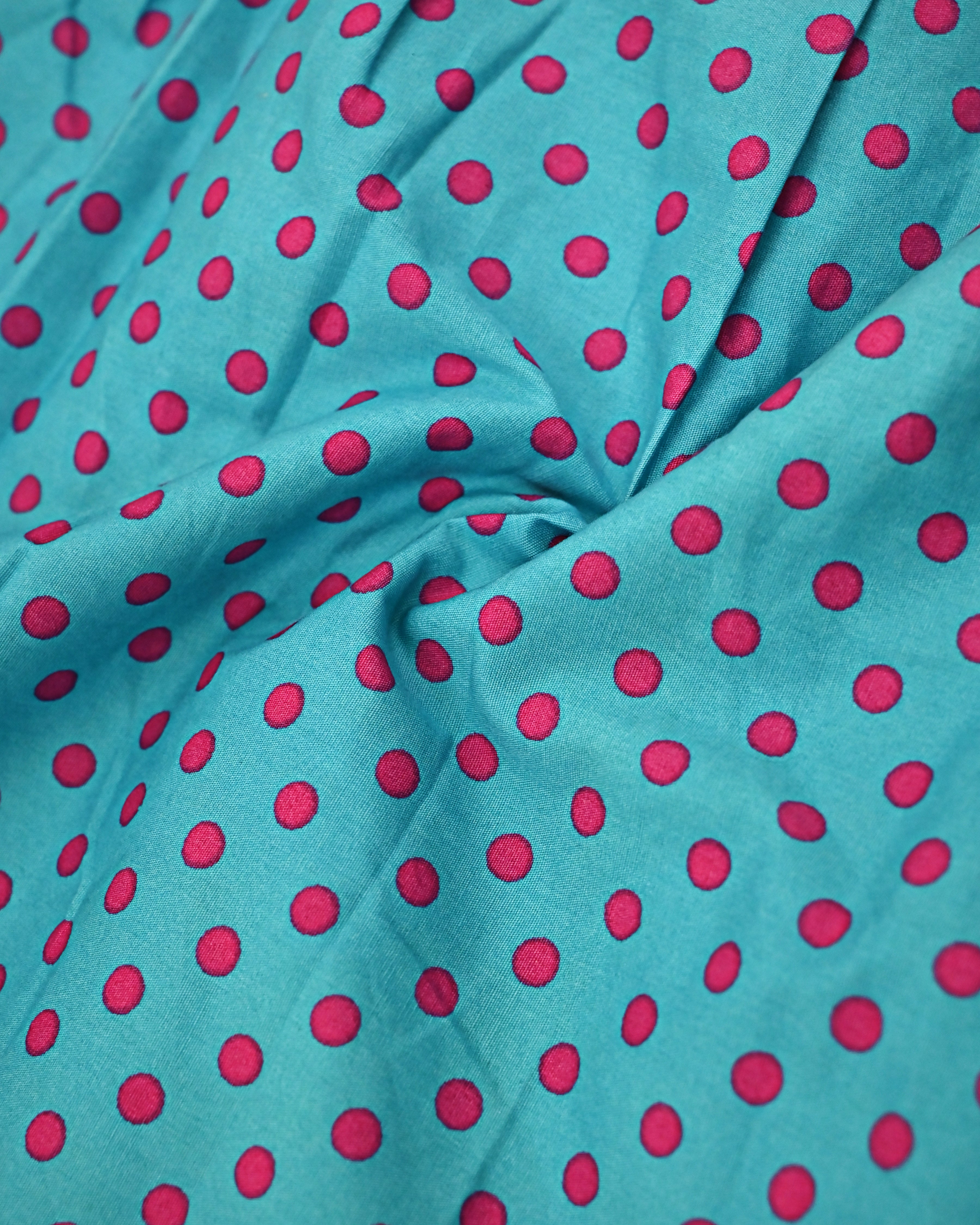 Rani Pink Turquoise Blue Alternate Color Dots Skirt Pattern Rida