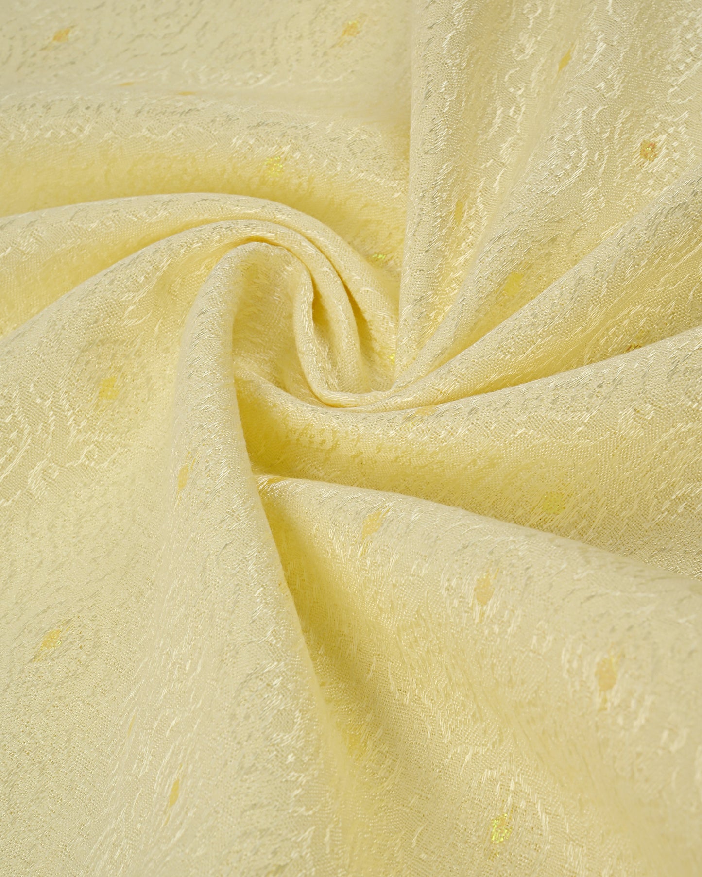 Light Yellow Rida With Smart Baby Pink Panel & Sequence Lace