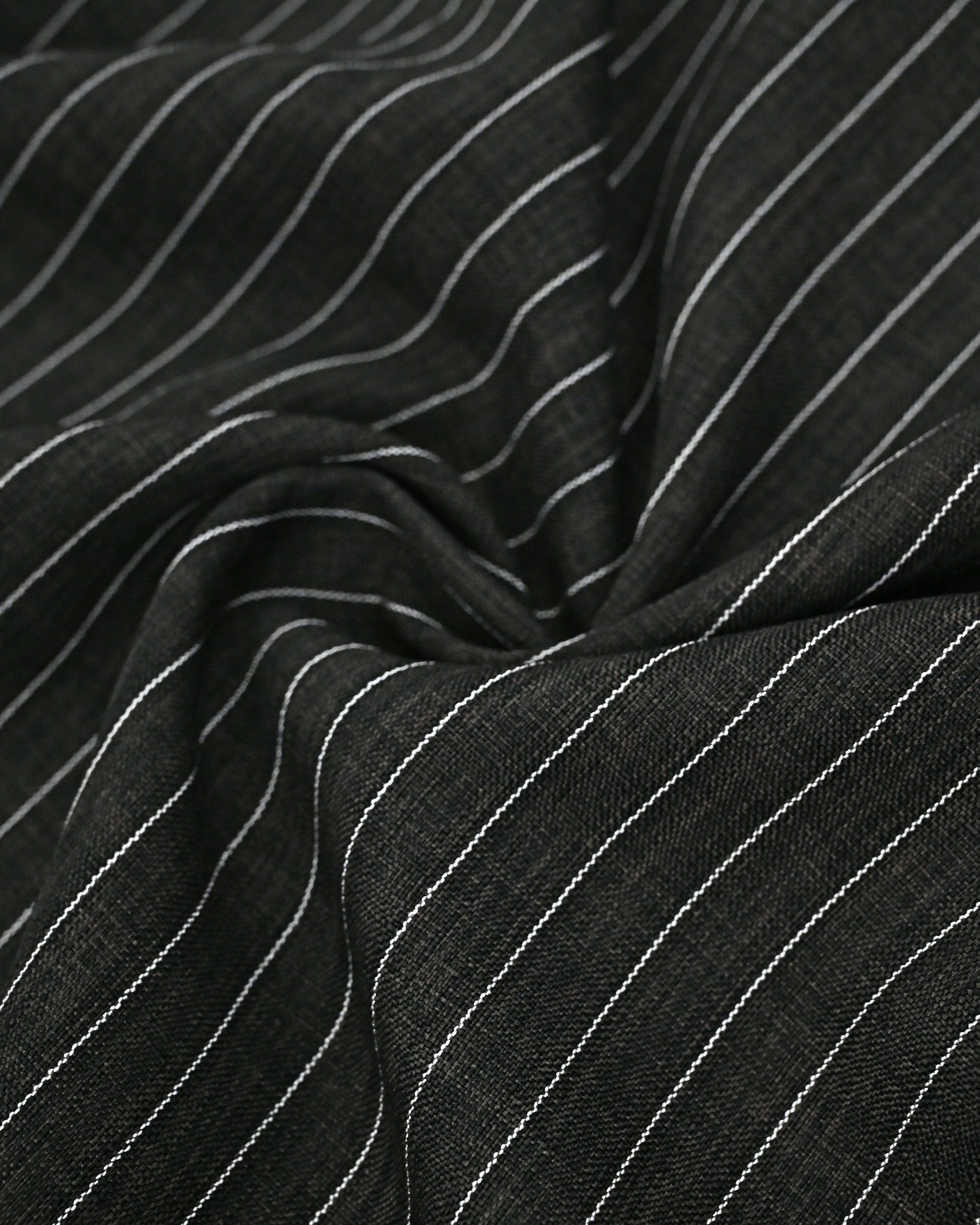 Charcoal Grey Lining Ohbat Rida With Smart Dark Patti
