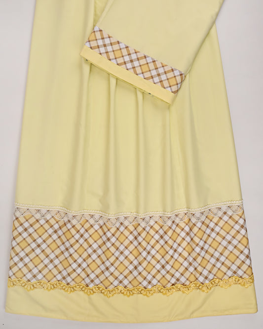 Yellow Rida With Checks Panel & Smart Lacing
