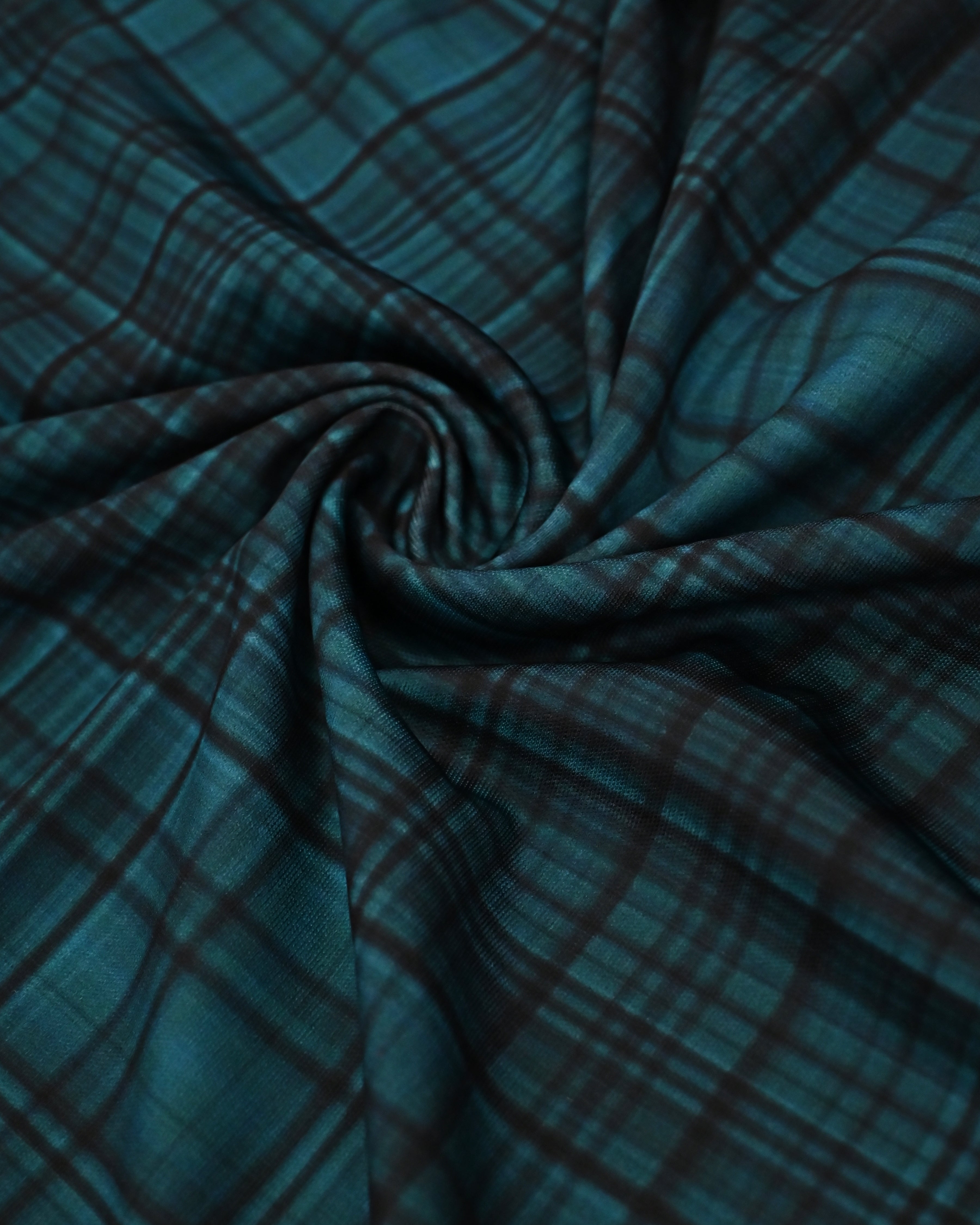 Dark Blue & Black Checks Swim Wear Rida & Smart Look-