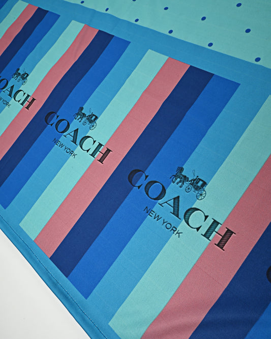 Aqua Blue Dots Swim Rida With Multi Color & Coach Newyork Panel