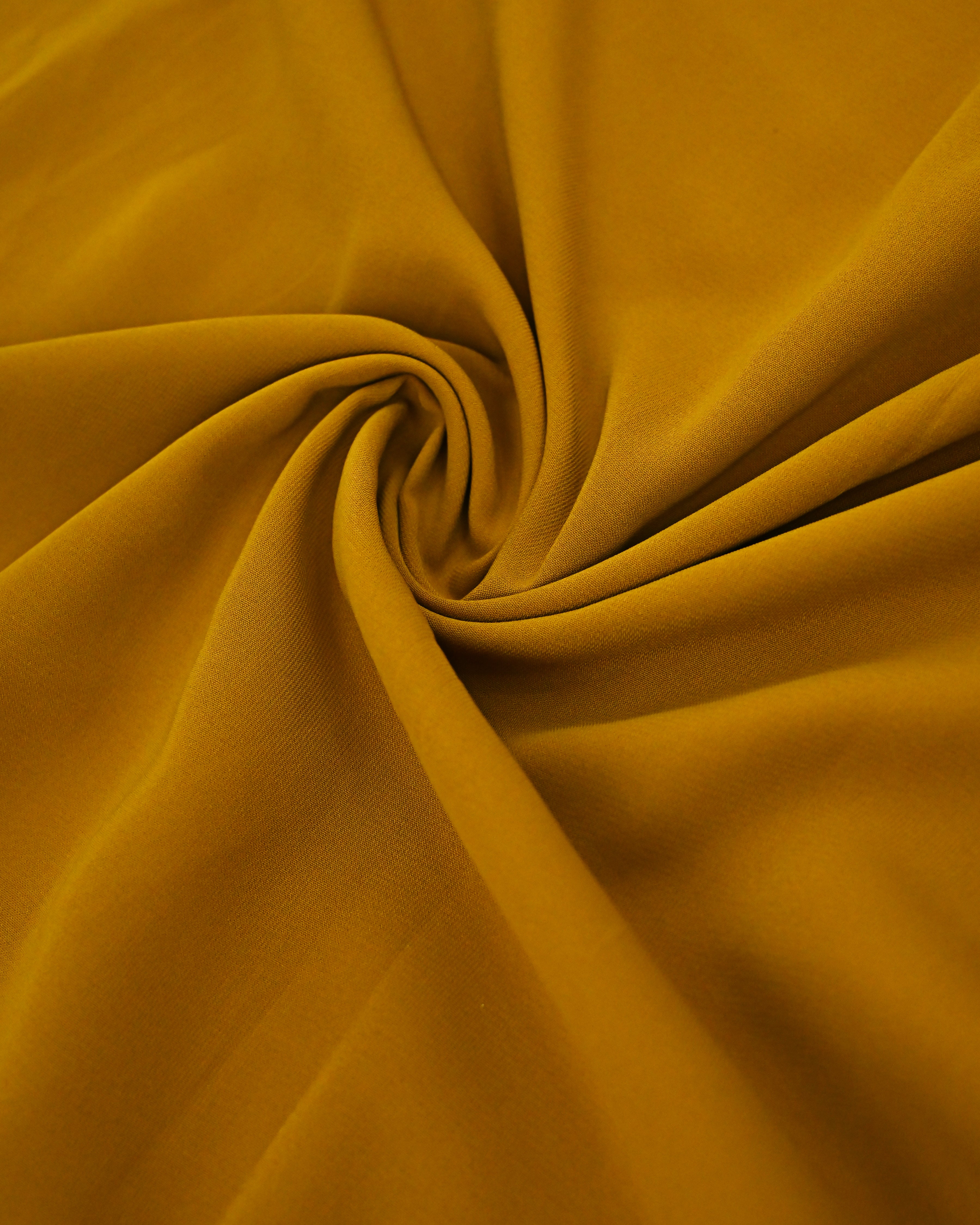Golden Ochre Abaya Rida With Smart Plain Panel & Smart Lace