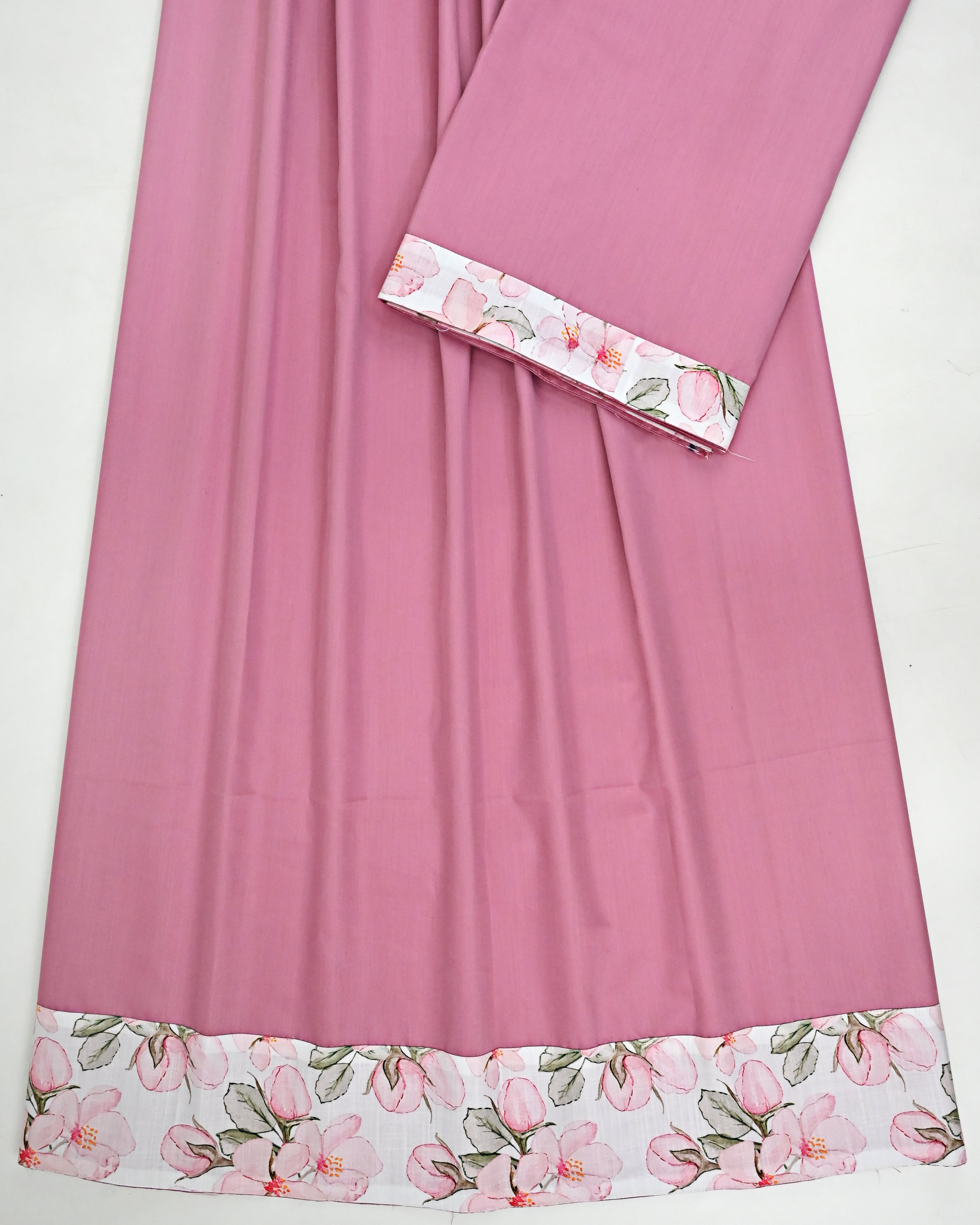 Rose Pink Ohbat Rida With Smart Floral Panel