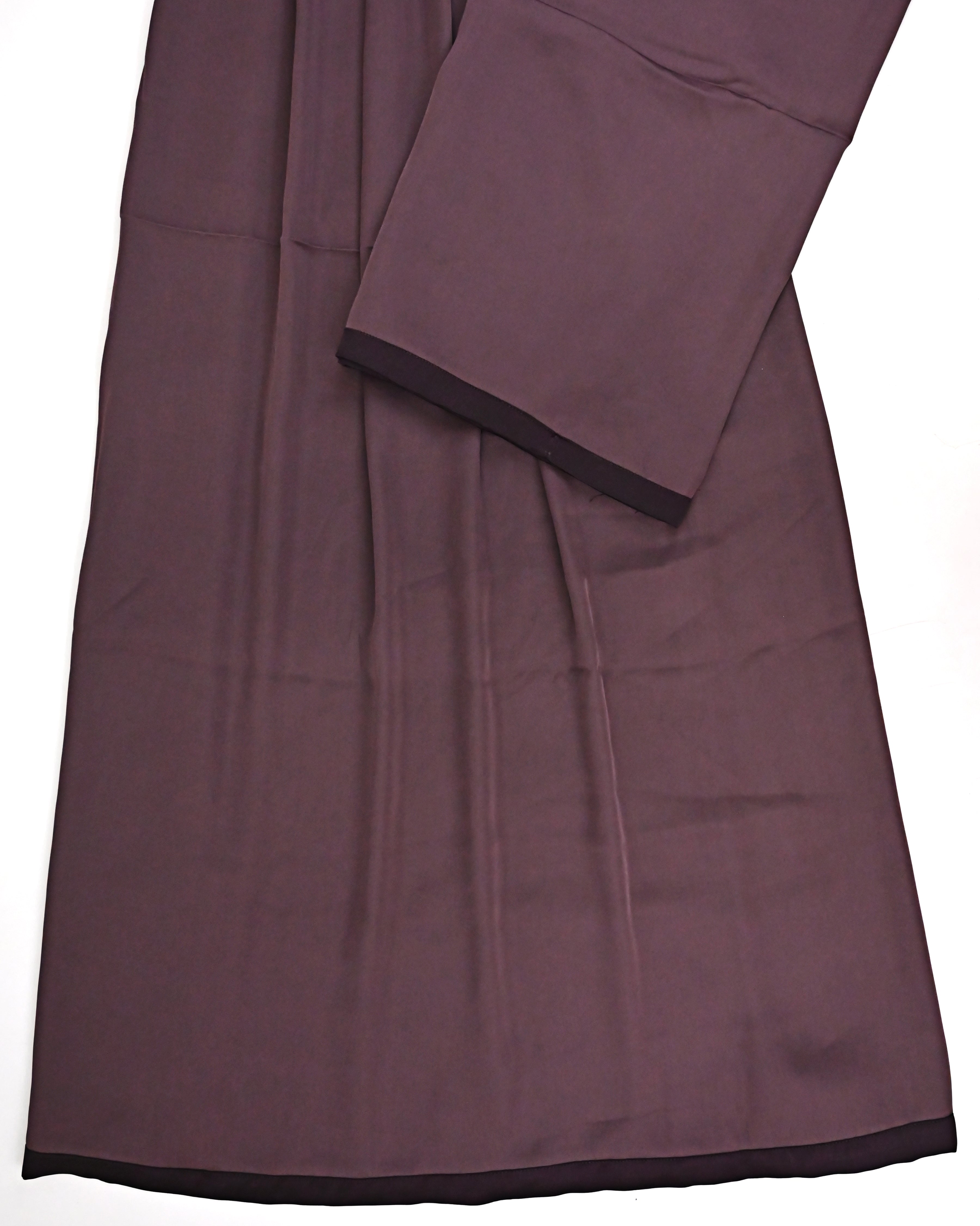 Dusky Purple Ohbat Rida With Smart Dark Purple Panel & Lace