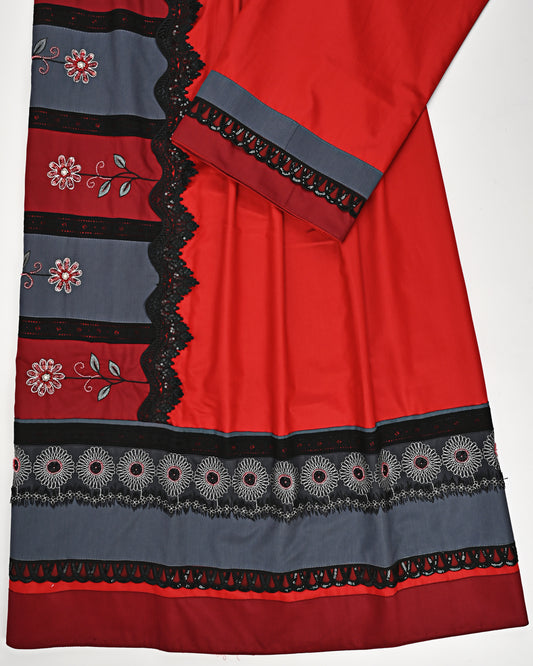 Red Rida With Smart Side Pattern & Smart Panel