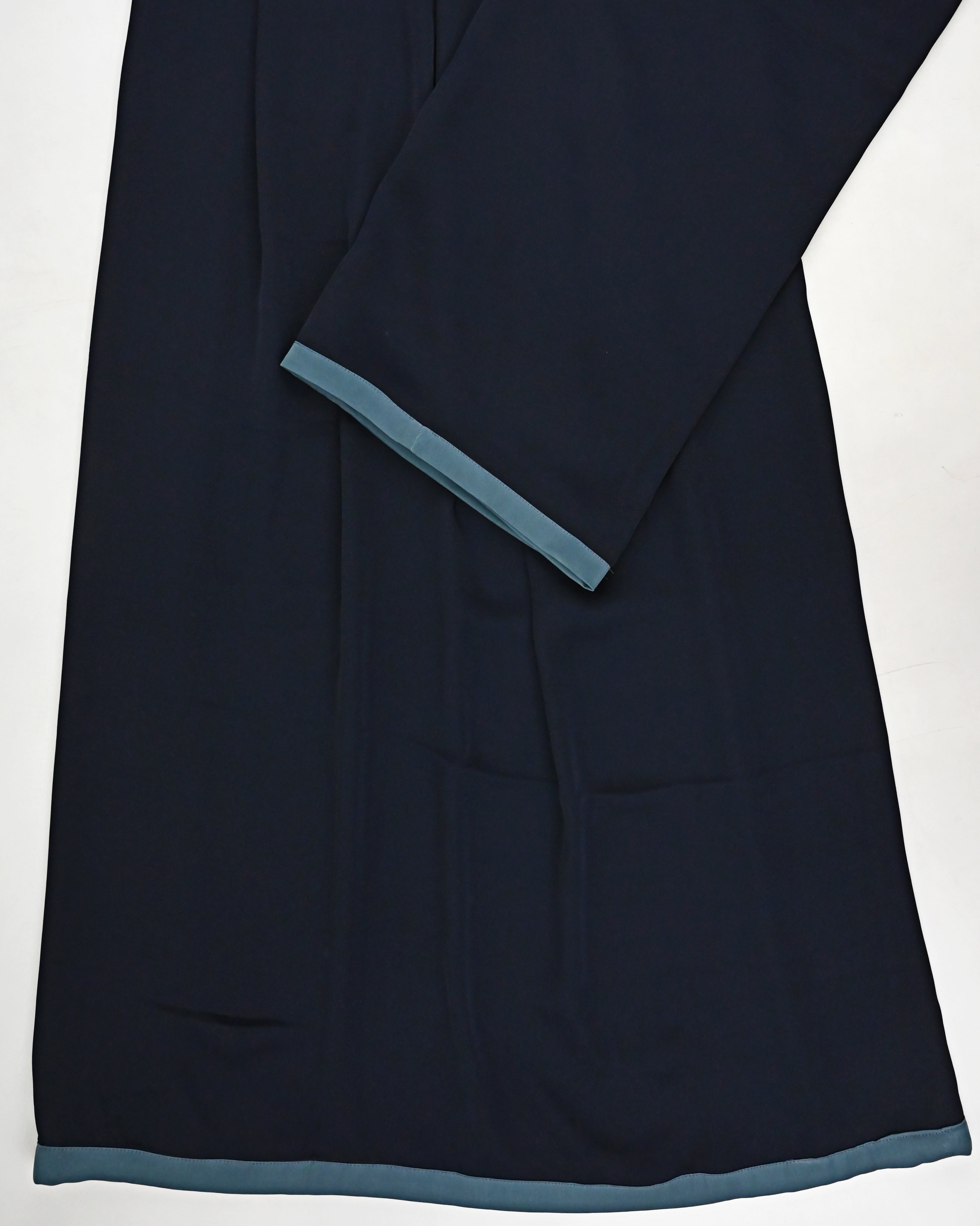Darkest Blue Abaya Ohbat Rida With Smart Blue Shade Small Patti