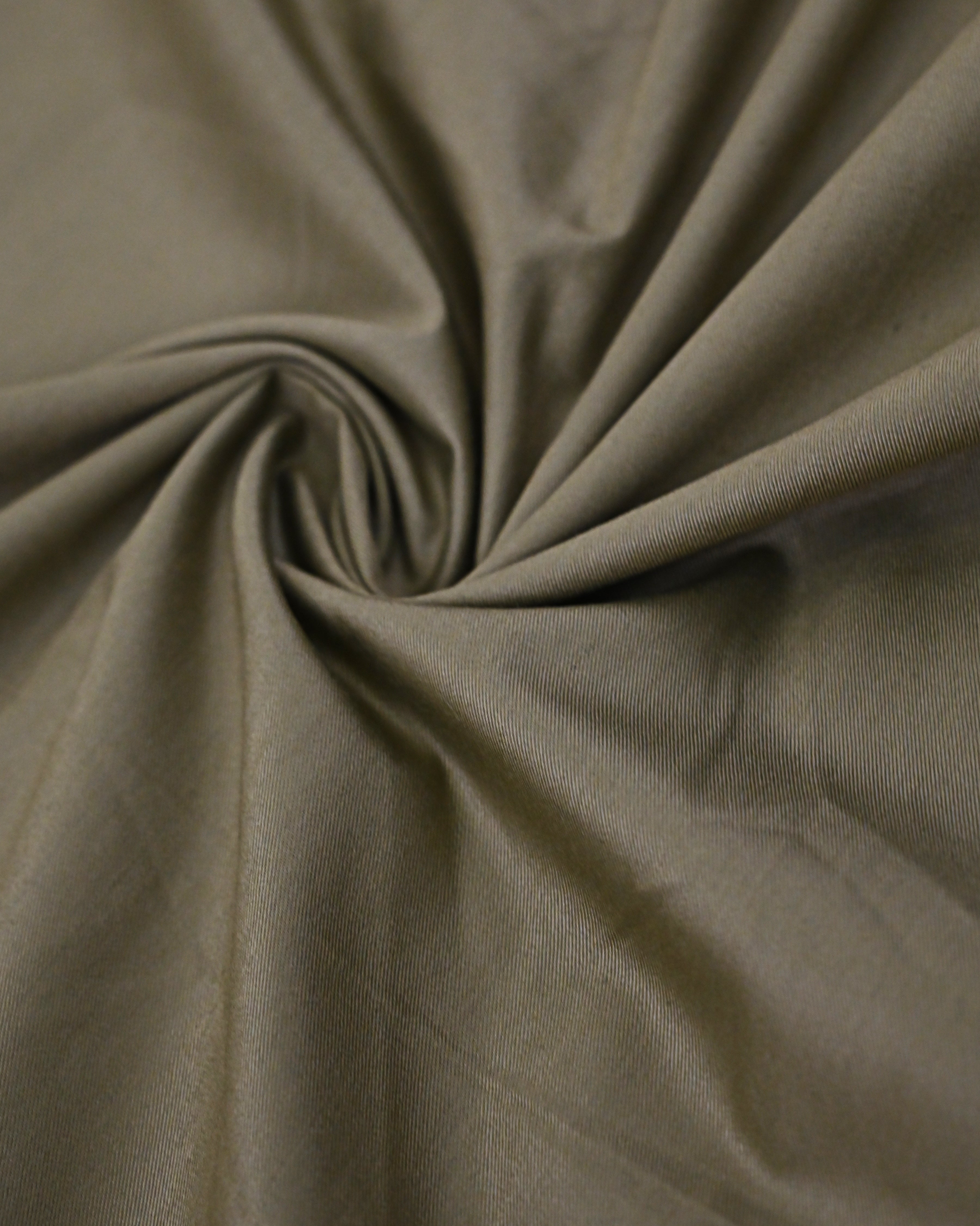 Olive Green Ohbat Rida With Smart Floral Print Panel
