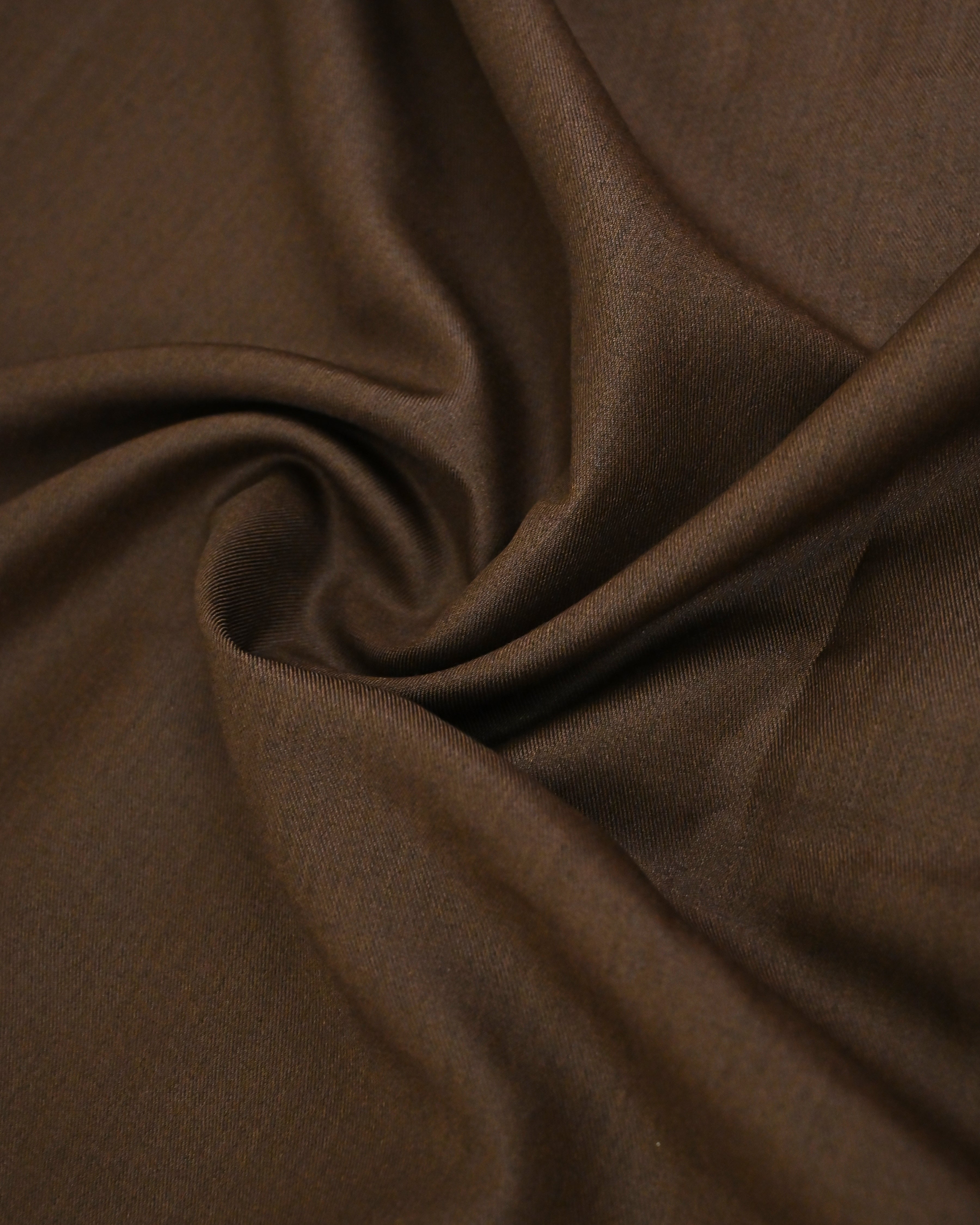 Chocolate Brown Rida With Smart White Lace Smart Hakoba & Stripes Panel