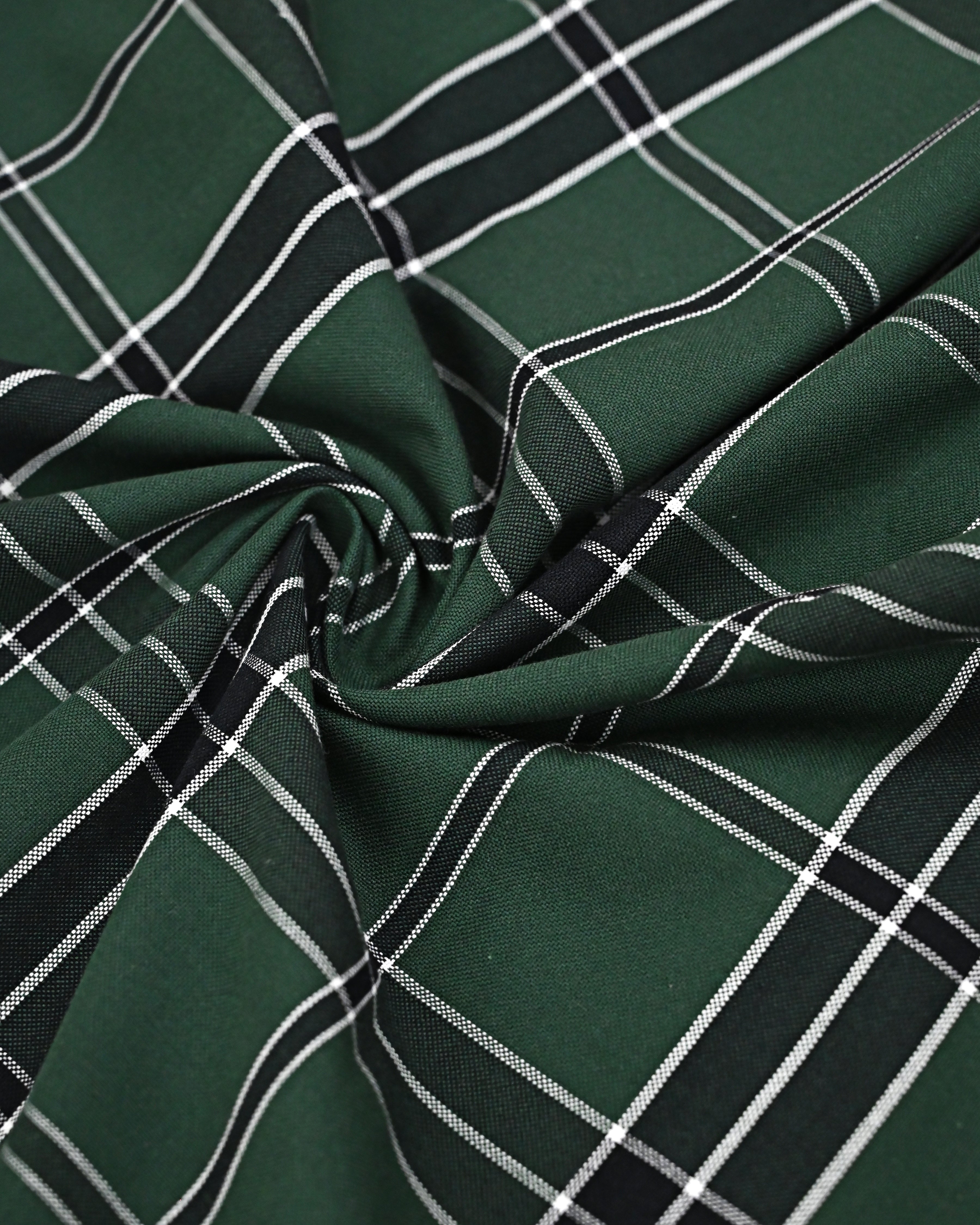Forest Green Checks Rida With Smart Checks Panel & Smart Lacing